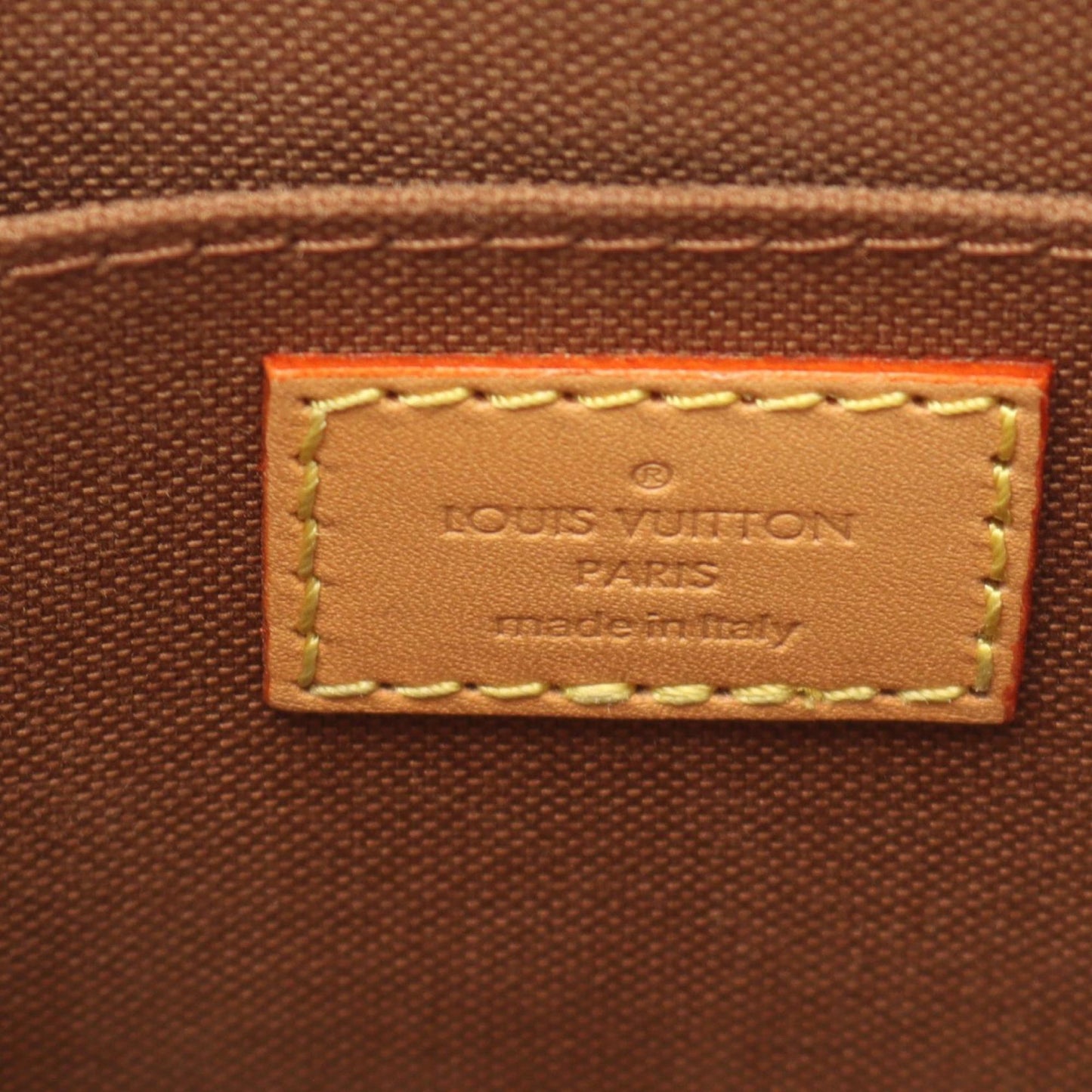 Louis Vuitton Petite Sac Plat Handbag Coated Canvas Leather Monogram