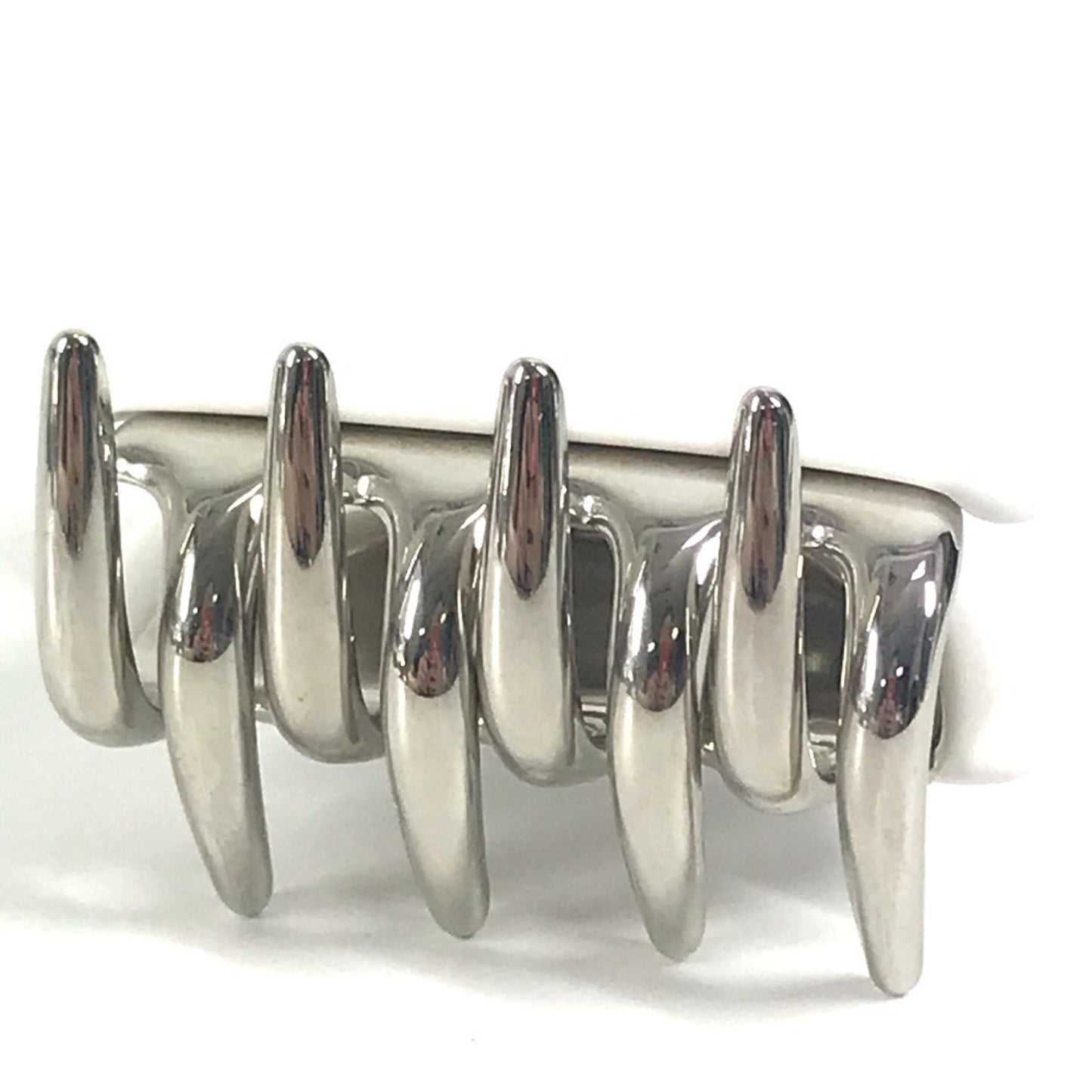 Miu Miu Logo Rhinestone Hair Clip Accessory Hairpin Metal