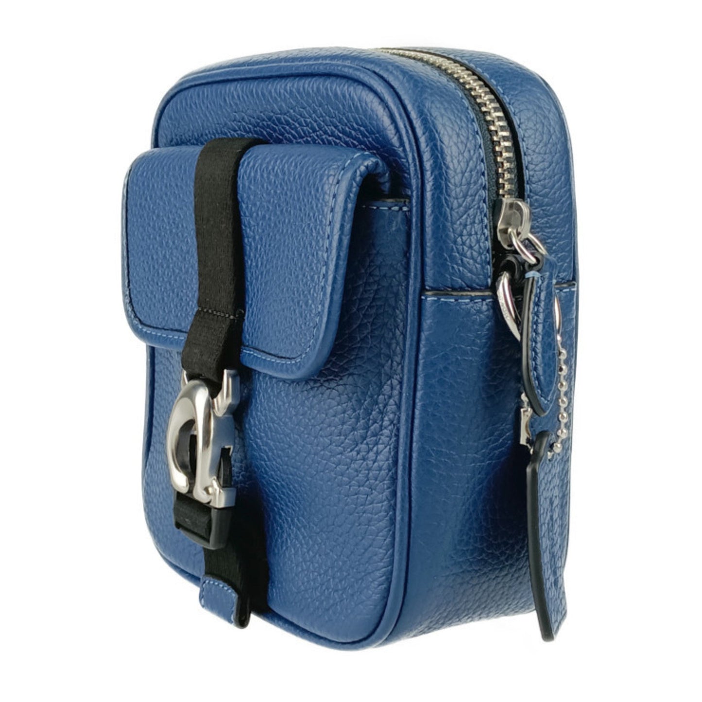 Coach Shoulder Bag Beck Crossbody Cj736 Blue Black Leather