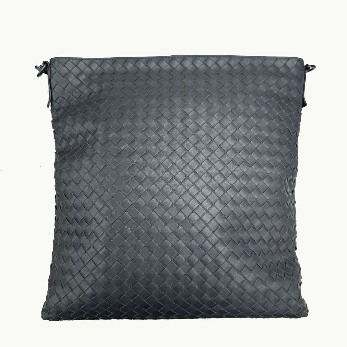 Bottega Veneta Intrecciato Shoulder Bag Grey
