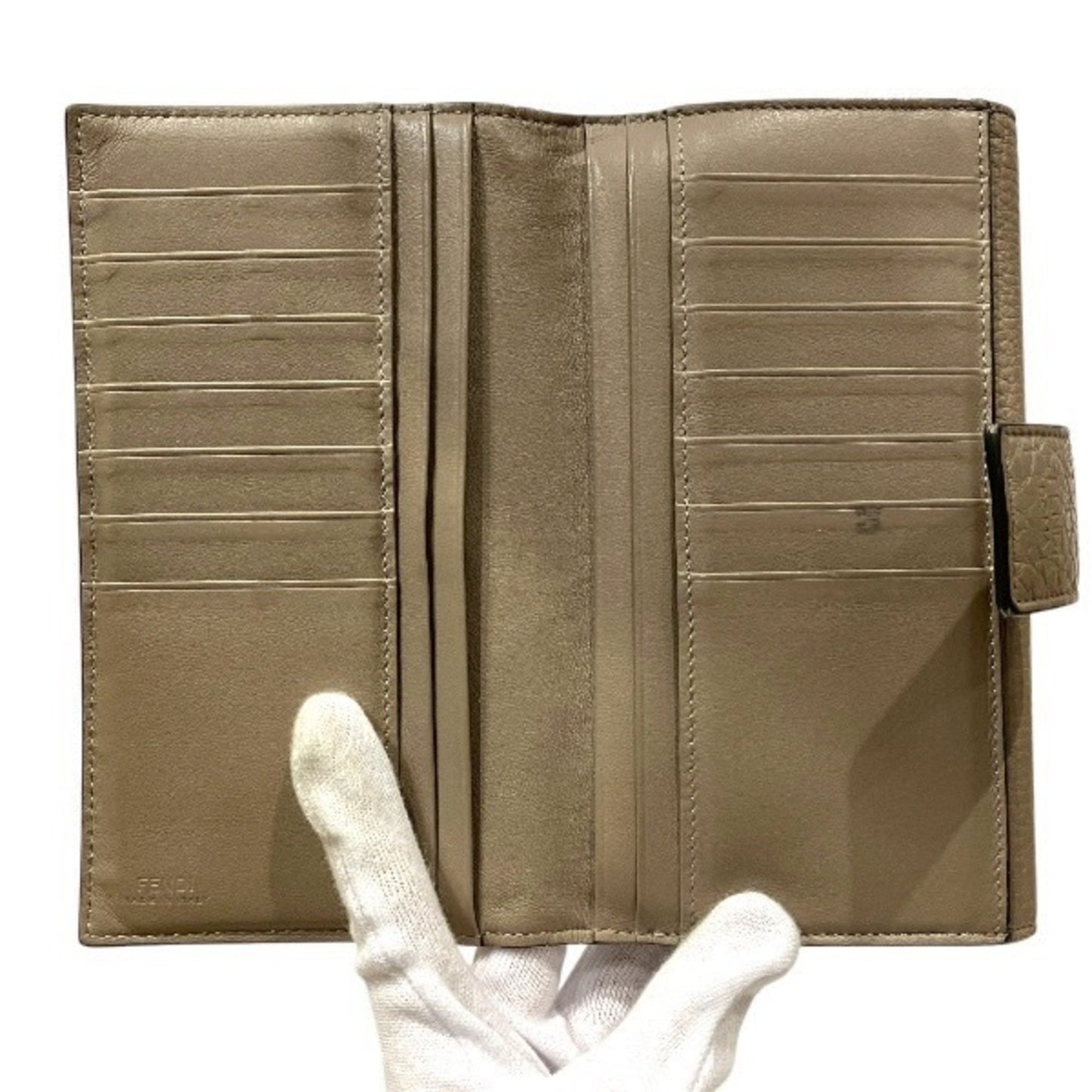 Fendi Peekaboo 8M0437-A91B-209-1835 Greige Long Wallet For Women
