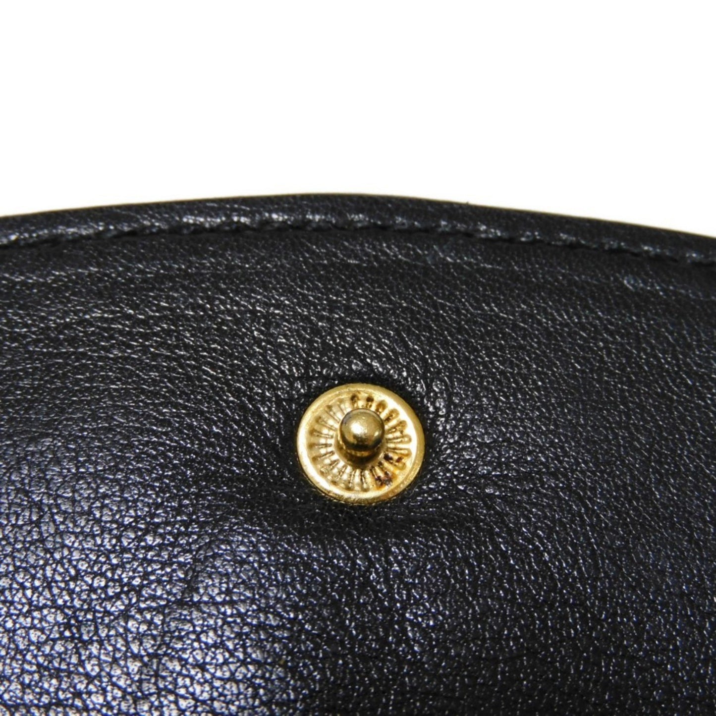 Chanel Coin Case Compact Flap Coco Mark Cc 3Rd Series Deca Caviar Skin Black