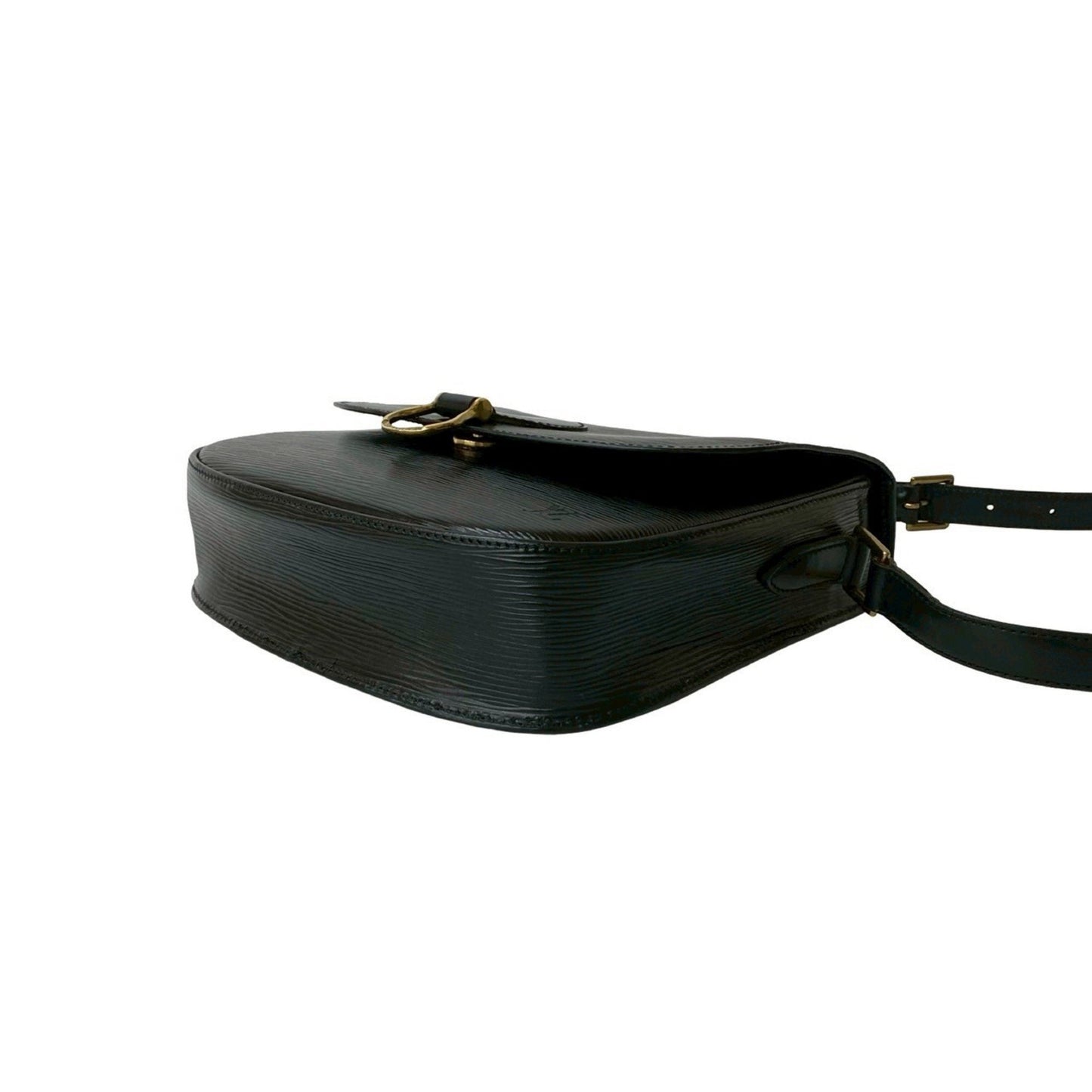 Louis Vuitton Vintage Saint-Cloud Epi Leather Shoulder Bag/Pochette/Sacoche Noir 27684