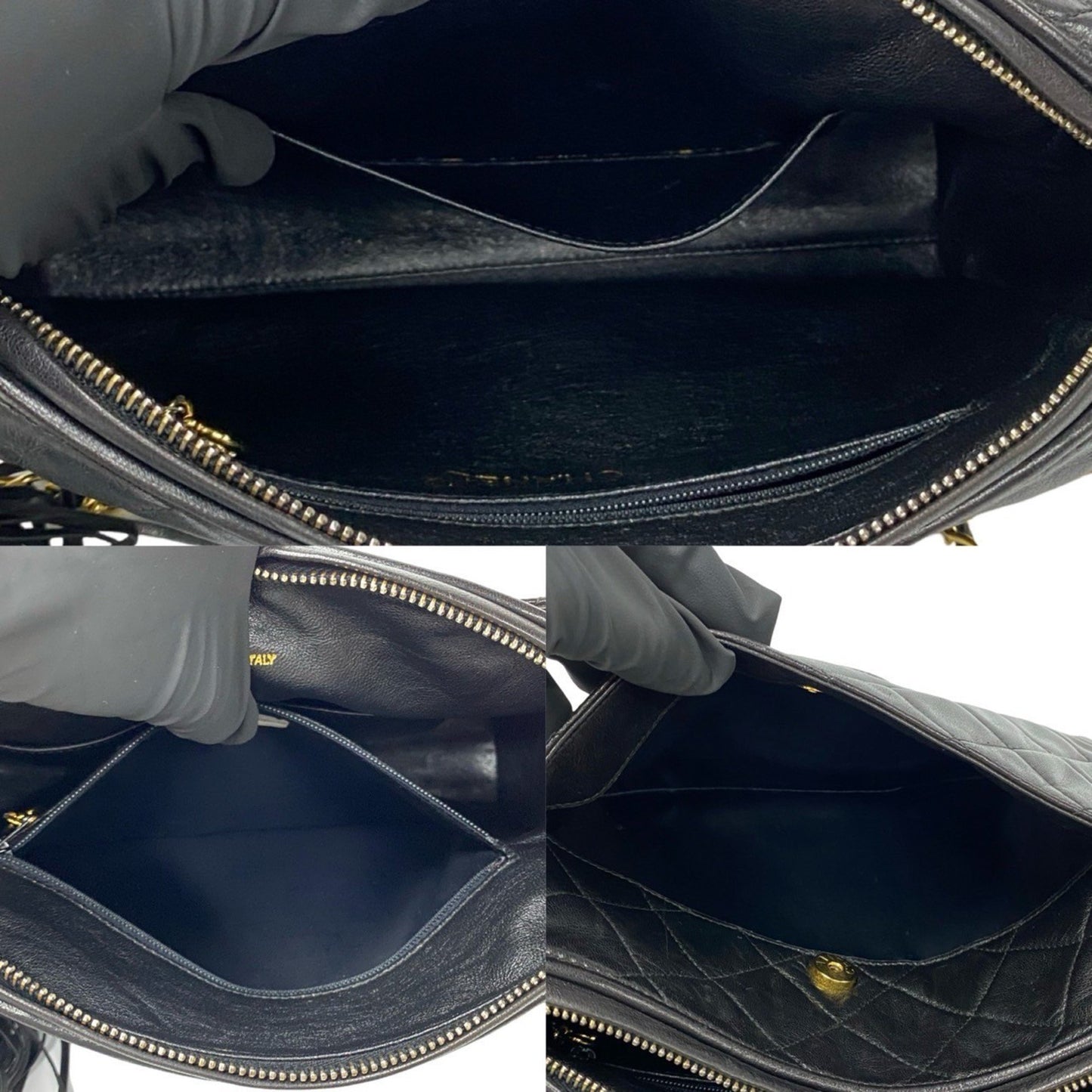 Chanel Matelasse Coco Mark Lambskin Leather Tassel Chain Shoulder Bag