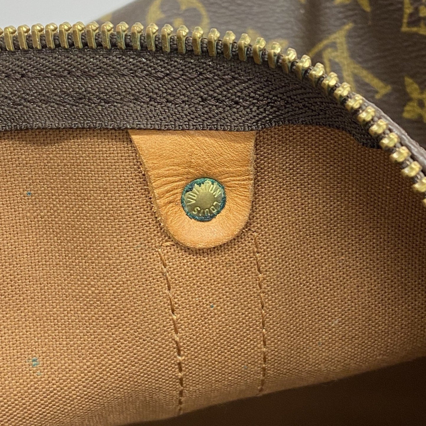 Louis Vuitton Monogram Keepall 60 Boston Bag M41422 Brown