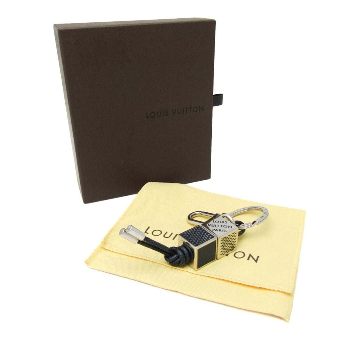 Louis Vuitton Damier Graphite Damier Dice M67929 Keyring (Damier Graphite
