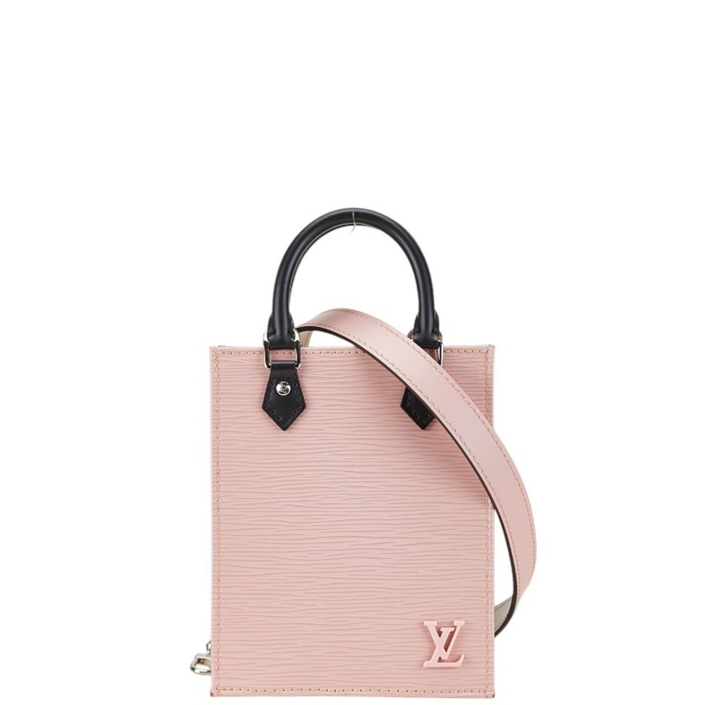 Louis Vuitton Epi Petite Sac Plat Handbag Shoulder Bag M69575 Rose Ballerine Leather