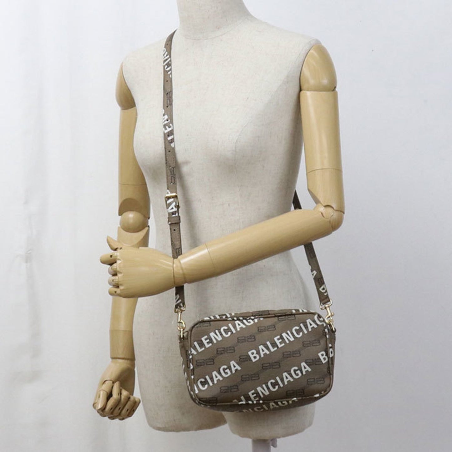 Balenciaga Bb Monogram Crossbody Shoulder Bag 702701 210Ha 2769