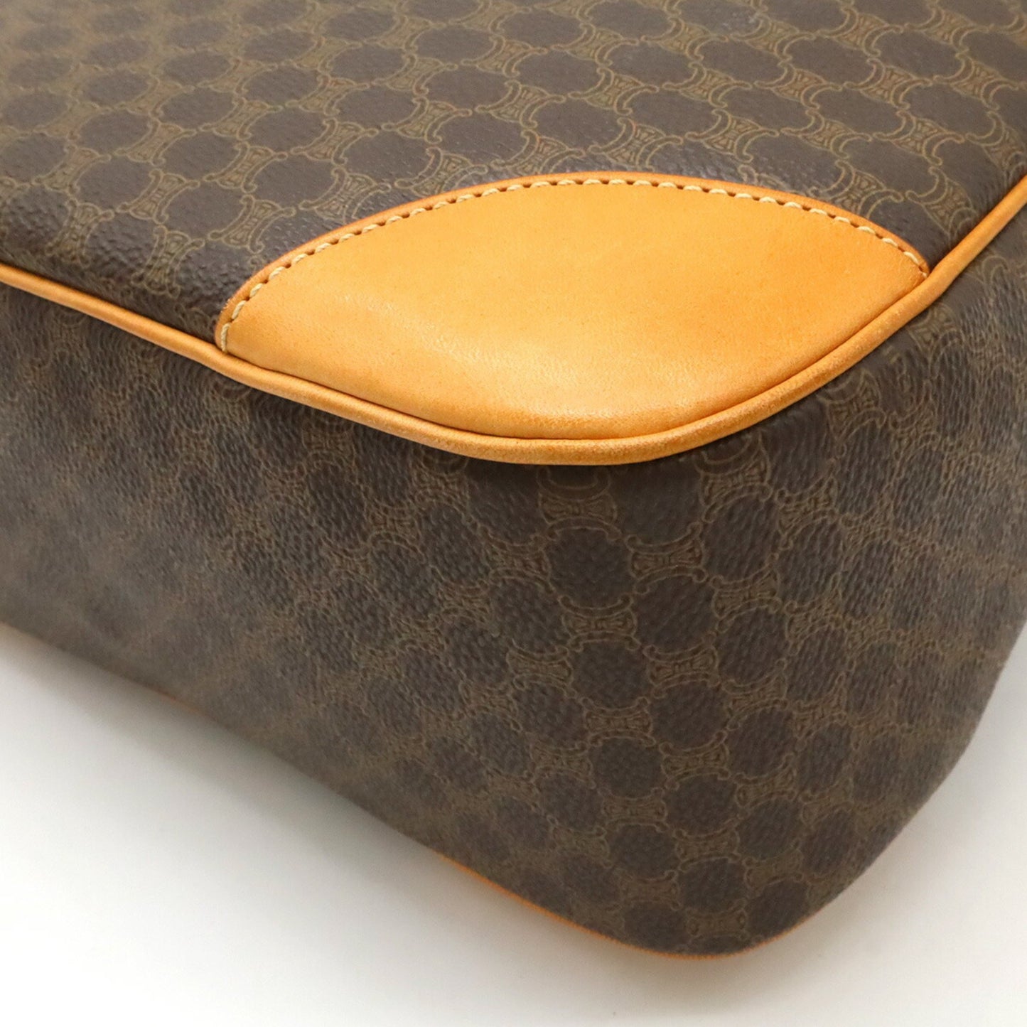 Celine Macadam Shoulder Bag In Pvc And Leather