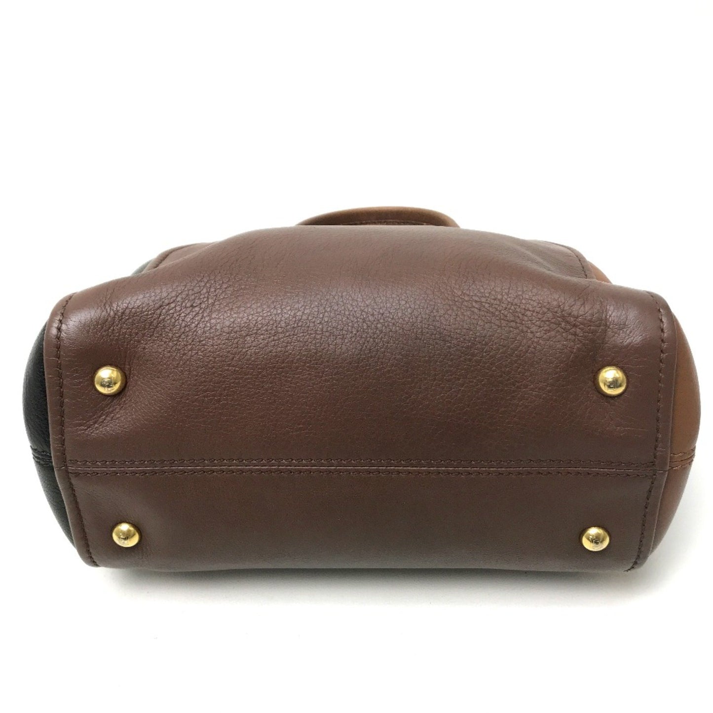 Fendi 8Bl117 2Way Shoulder Bag Hand Bag Brown