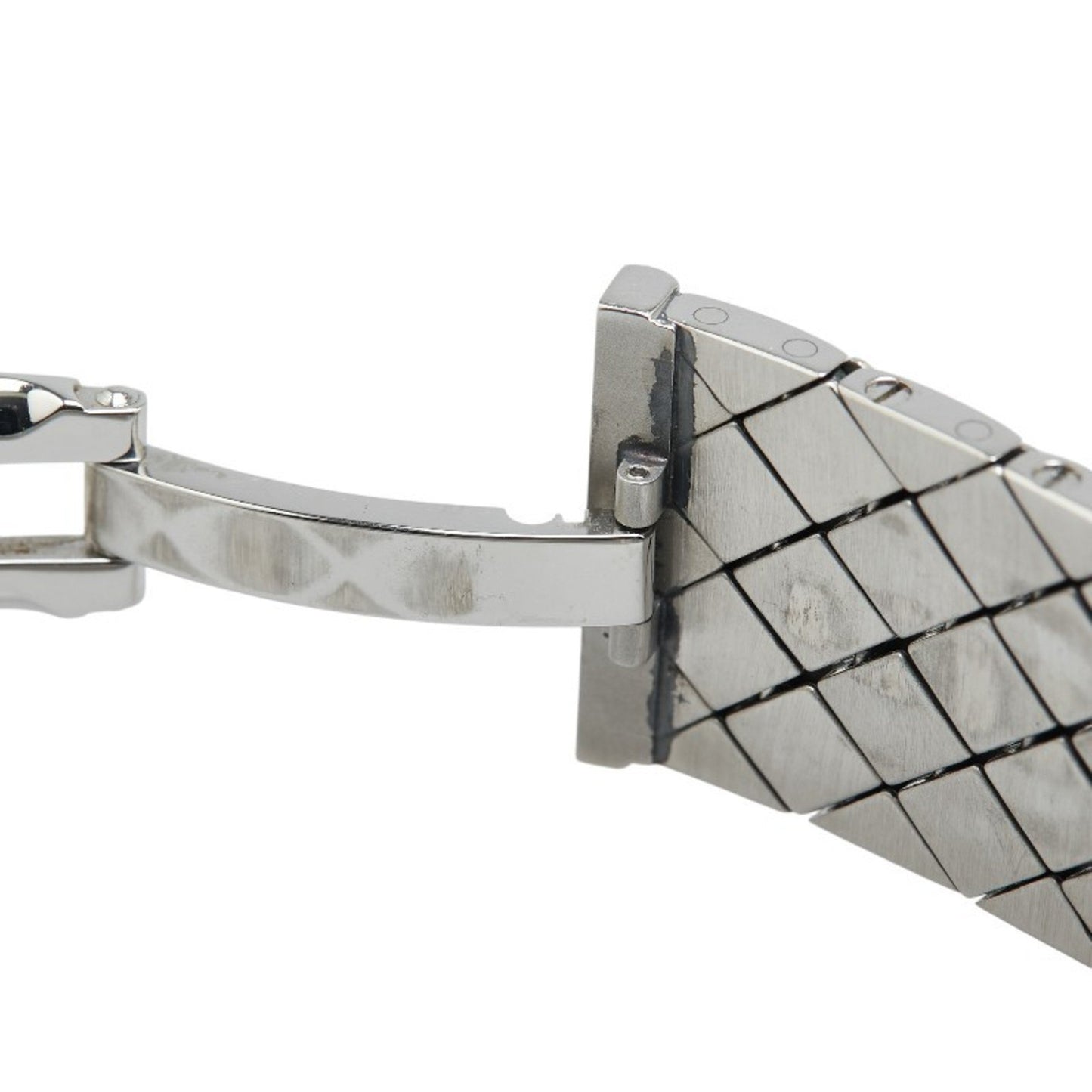 Chanel Matelasse Watch Quartz Black Dial Stainless Steel