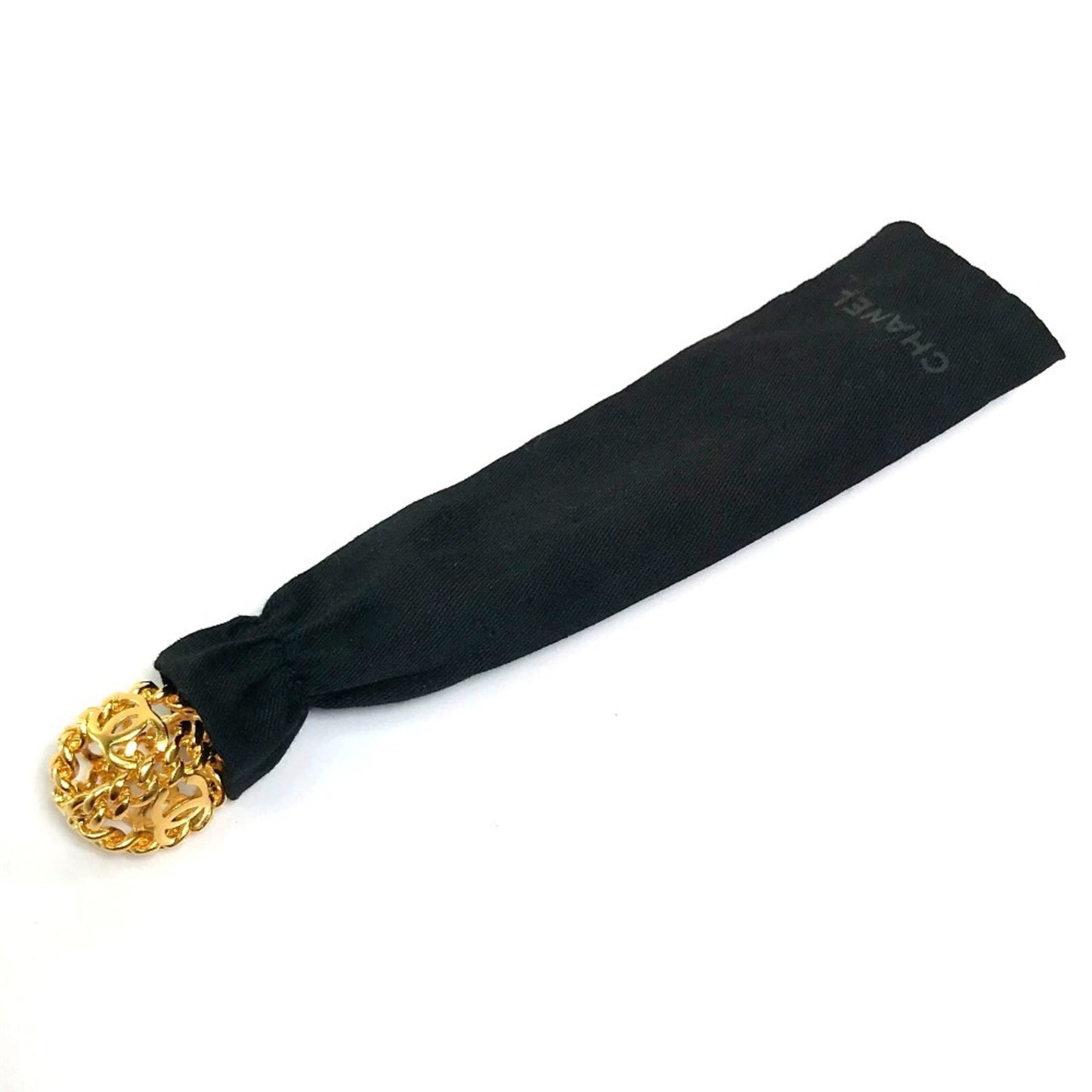 Chanel 98A Coco Mark Chain Ball Vintage Kanzashi Hairpin Metal
