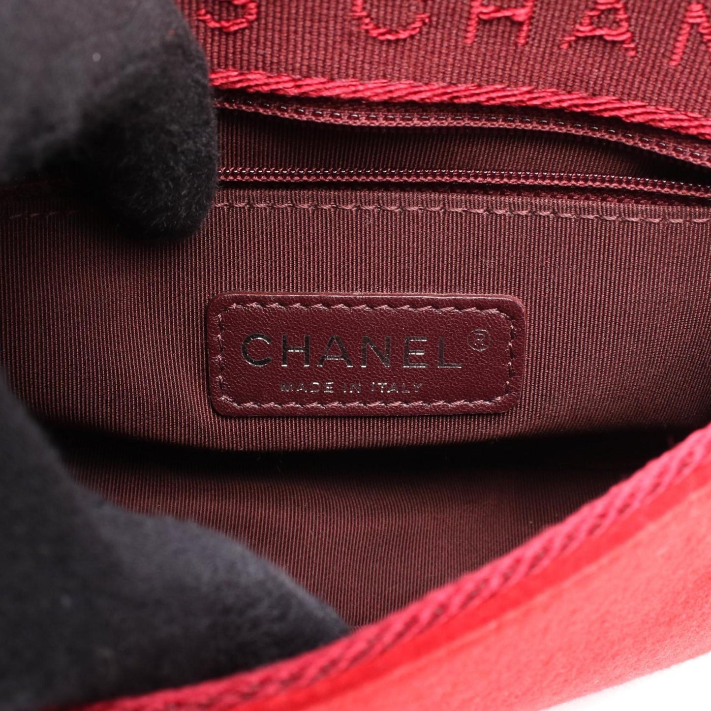 Chanel Matelasse Shoulder Bag Leather Felt