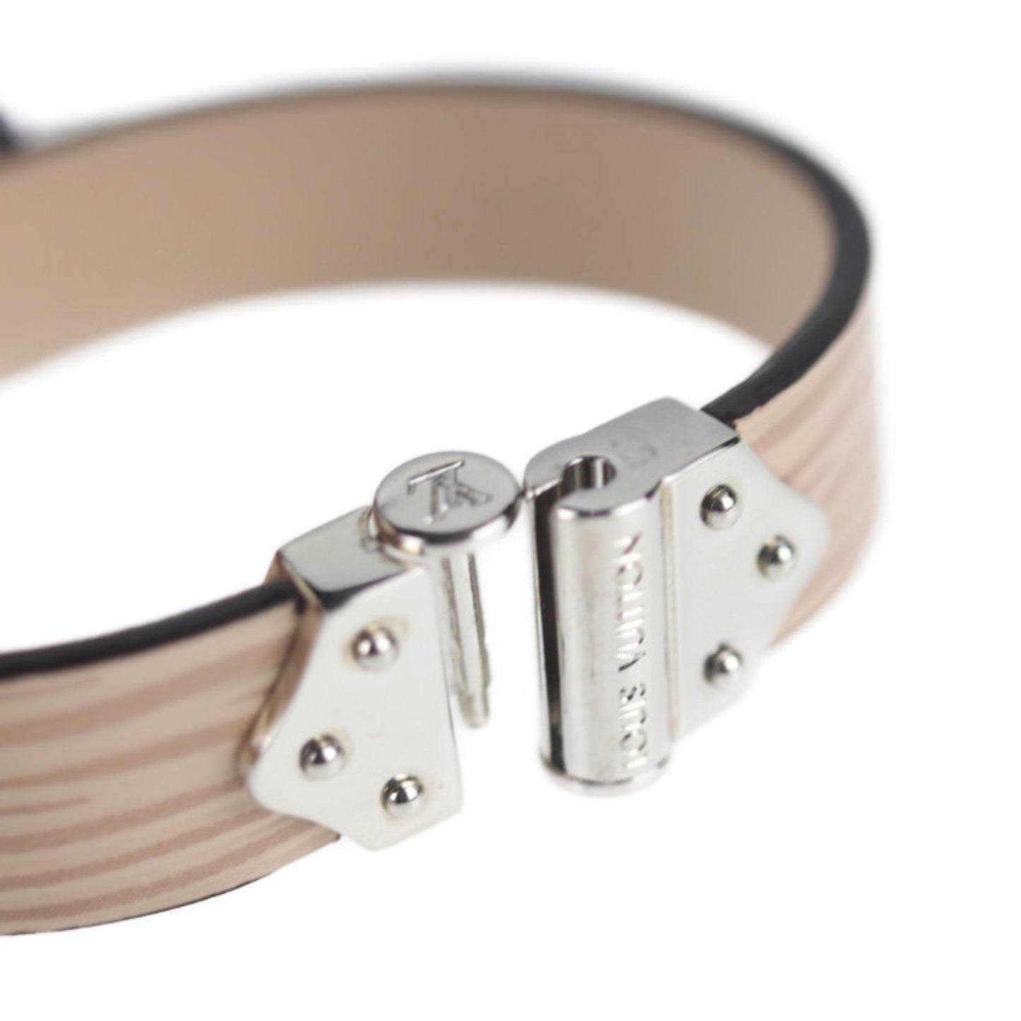 Louis Vuitton Louis Vuitton Brasserie Spirit Bracelet M6754F Notation Size 17 Epi Leather Beige