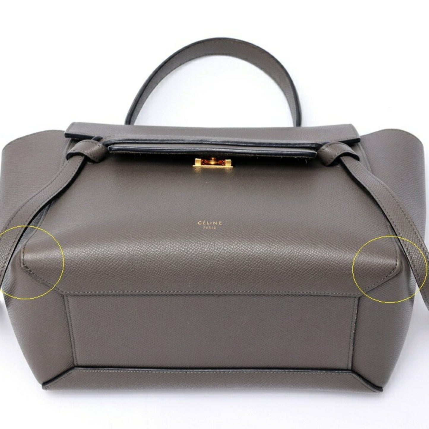 Celine Belt Bag Micro 189153Zva.10Dc 18015 Grained Calfskin Grey S-158435