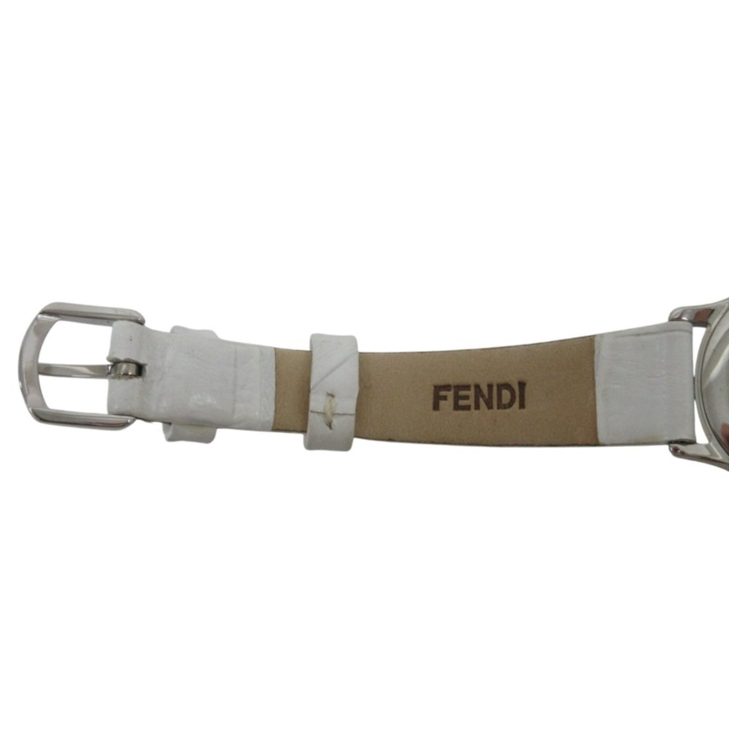 Fendi Shell Dial 12P Diamond Watch 25000L White