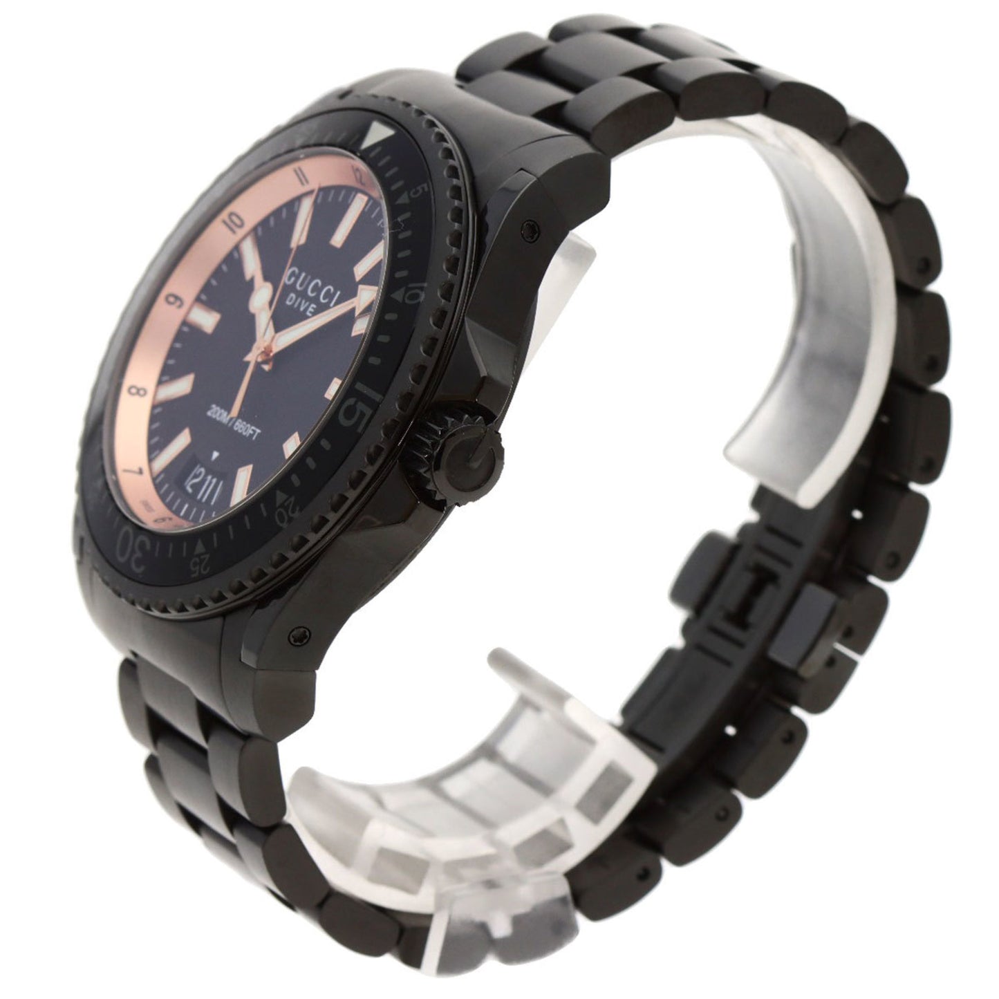 Gucci Ya136.2 Dive Watch Stainless Steel Ss