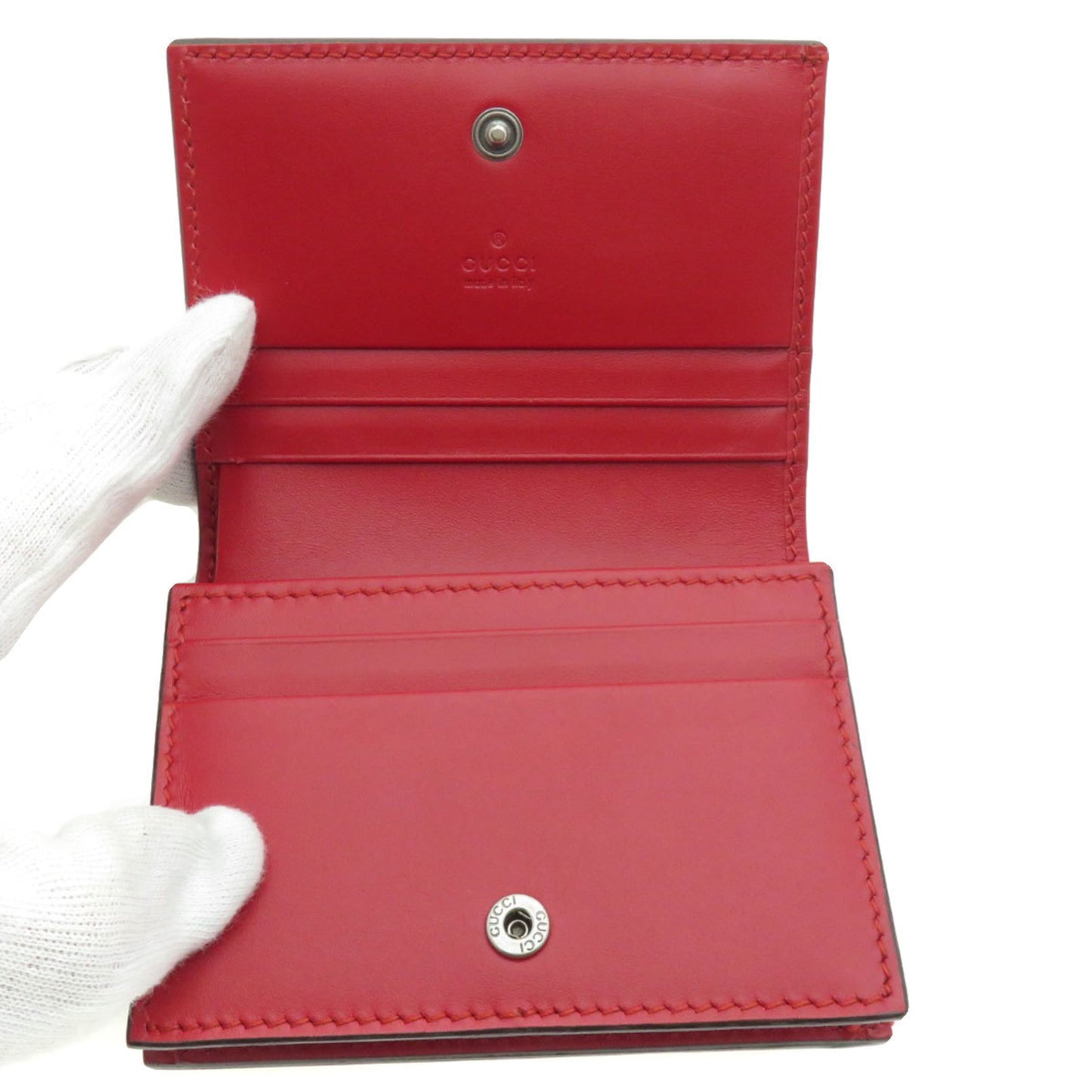 Gucci 465859 Chinese New Year Bi-Fold Wallet Calfskin