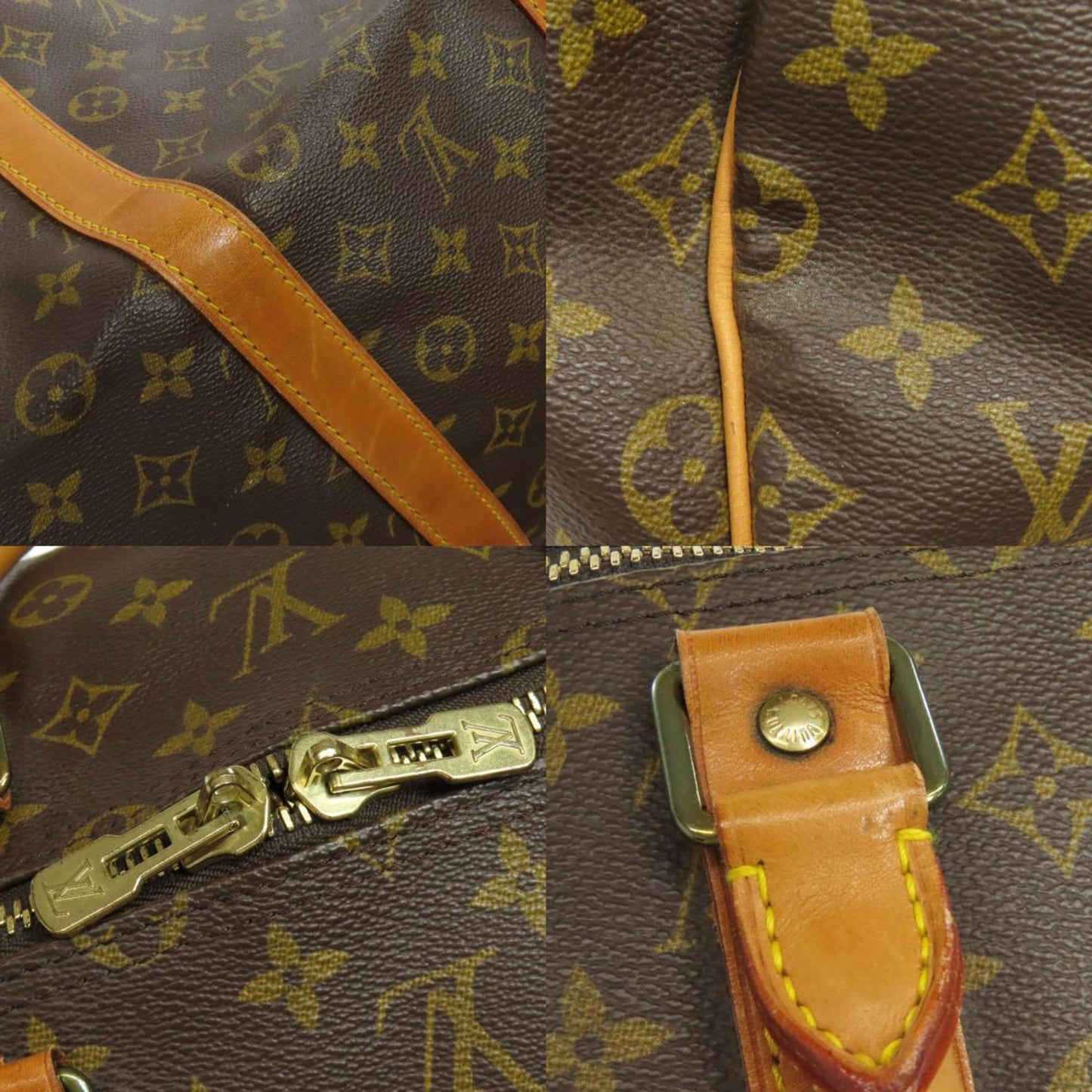 Louis Vuitton M41424 Keepall 55 Boston Bag Monogram Canvas