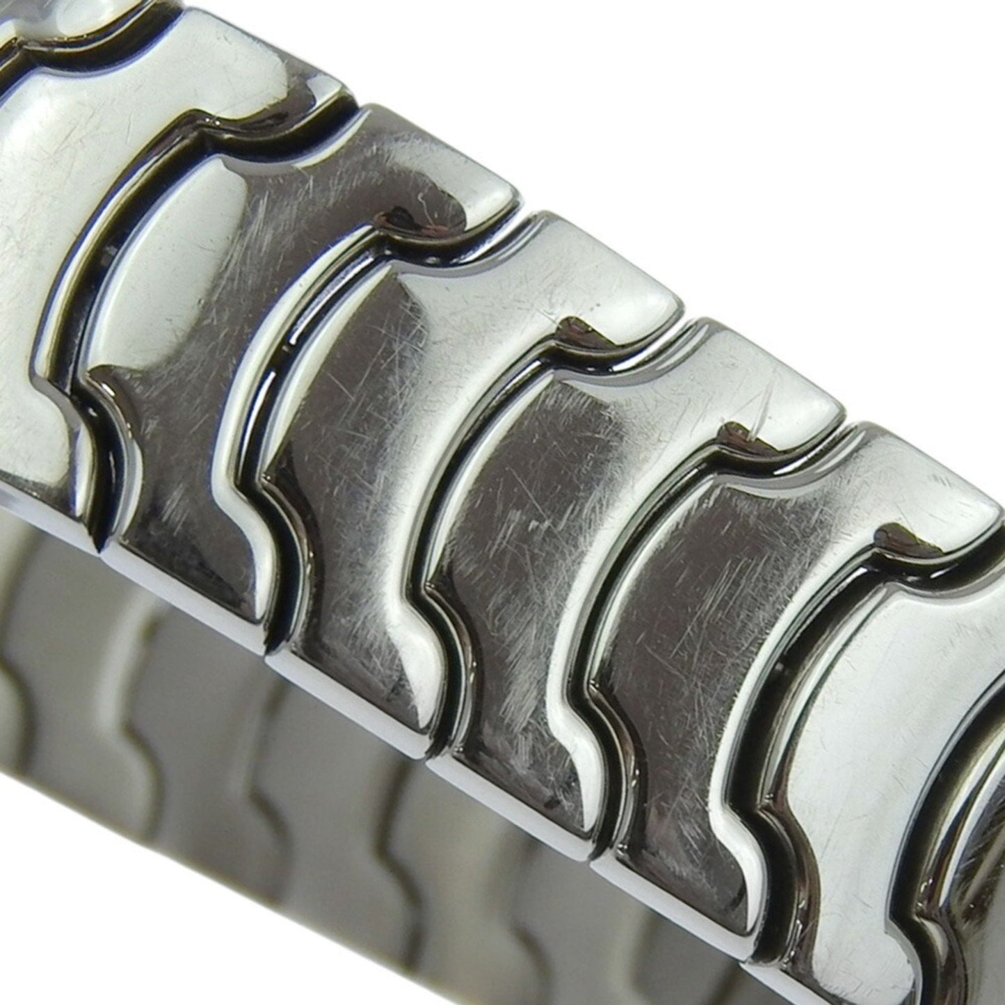 Bvlgari Solo Tempo Watch St29S Stainless Steel Quartz Analog Display Black Dial