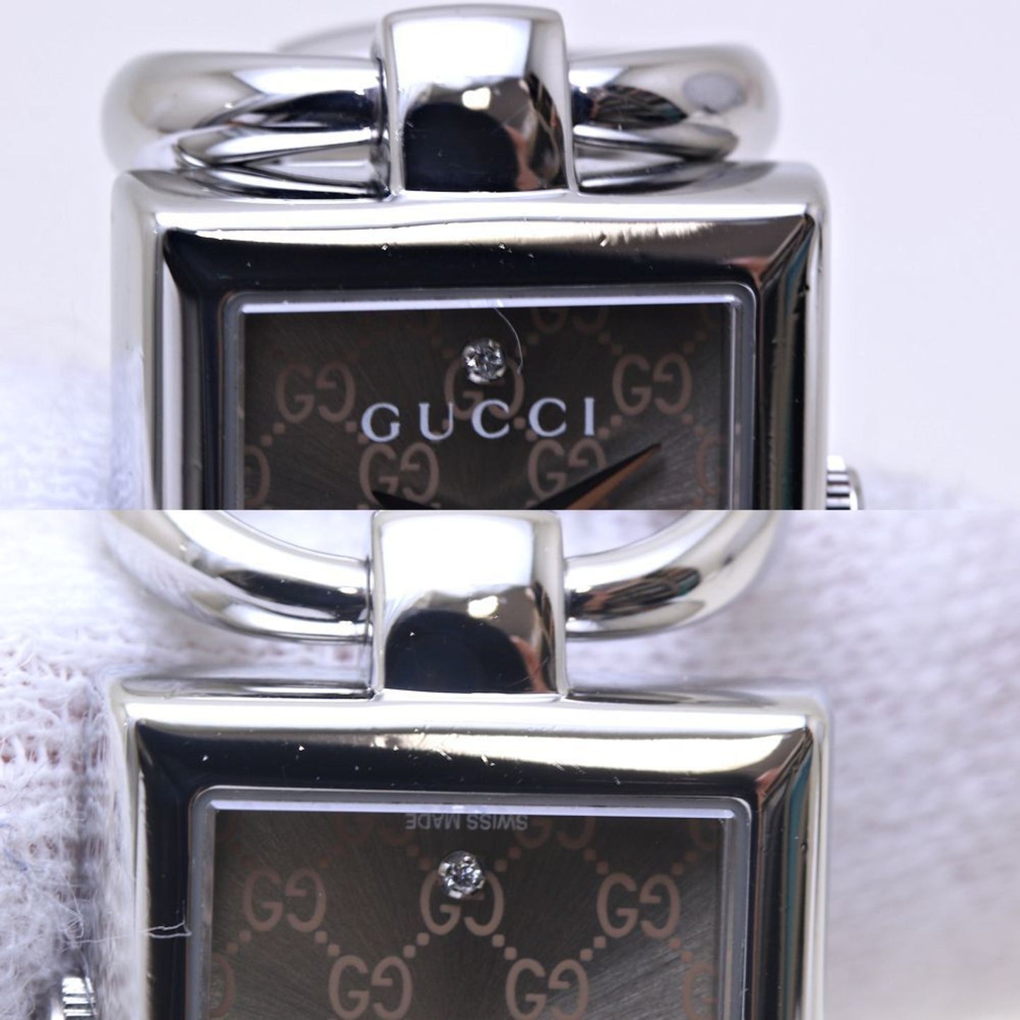 Gucci Tornavoni 4P Diamond Ya120509 120 Stainless Steel