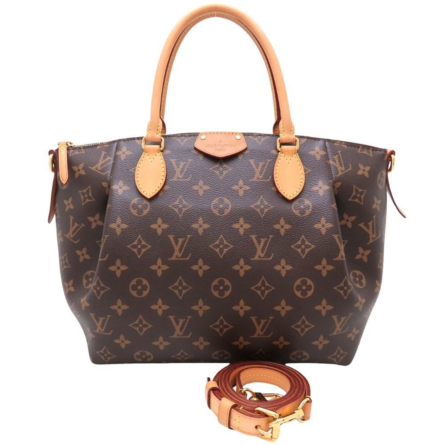 Louis Vuitton Monogram Turen Mm M48814 2-Way Handbag Brown