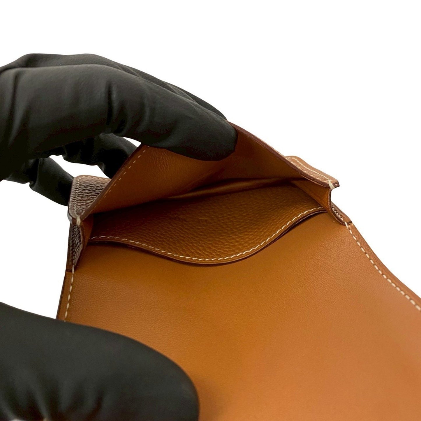 Hermes Dogon Taurillon Clemence Leather Wallet/Coin Purse