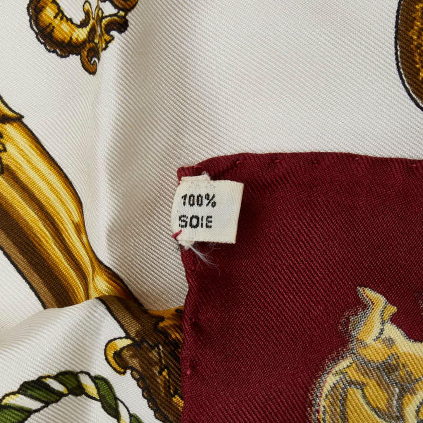 Hermes Carre 90 Les Cles The Keys Rare Key Pattern Scarf Muffler Red Multicolor Silk