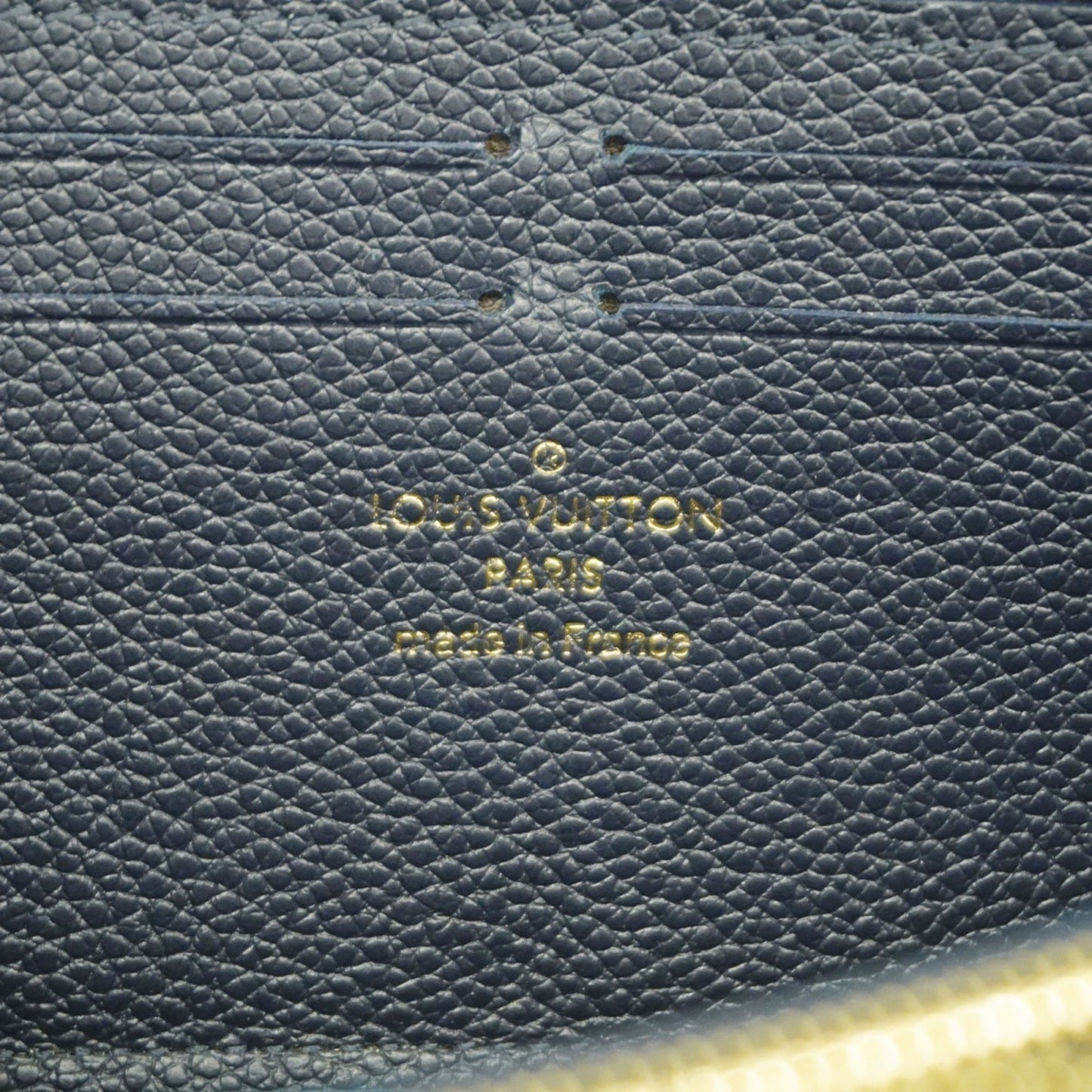 Louis Vuitton Monogram Empreinte Portefeuille Clemence Long Wallet M69415 Marine Rouge