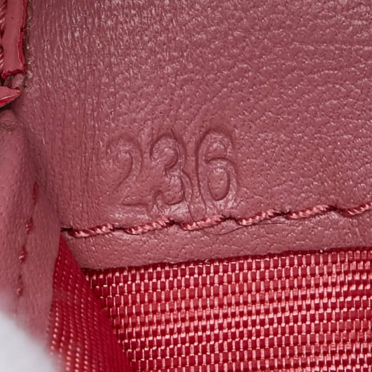 Prada Tri-Fold Wallet Pink Leather
