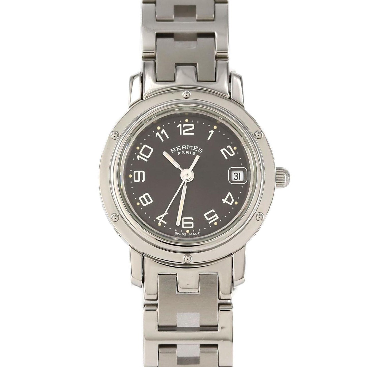 Hermes Clipper Cl4.210 Ss Quartz Watch