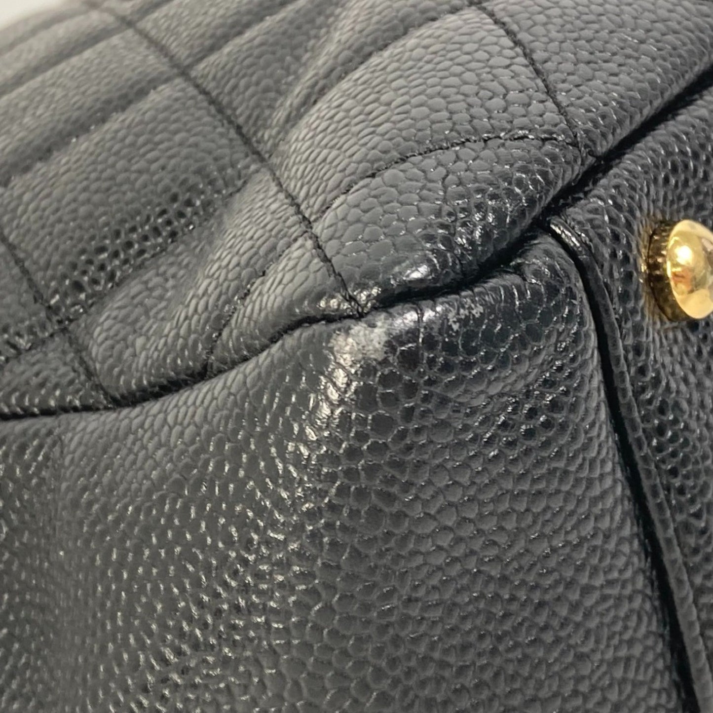 Chanel Cc Mark Chain Tote Bag Bag Shoulder Bag Black Gold