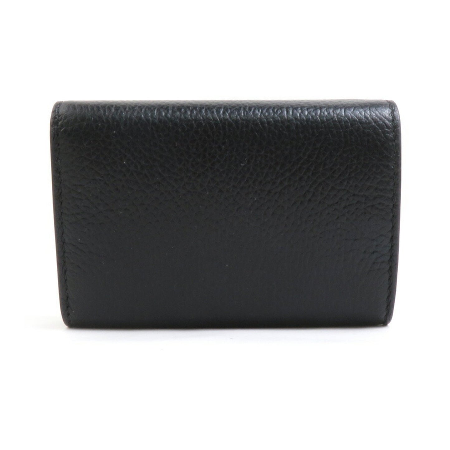 Balenciaga Tri-Fold Wallet Leather Black