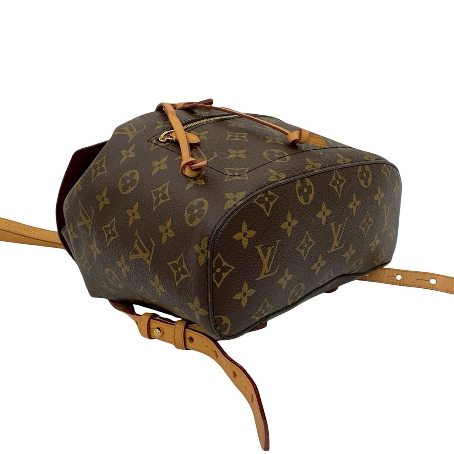 Louis Vuitton Montsouris Mm Monogram Leather Drawstring Backpack/Daypack