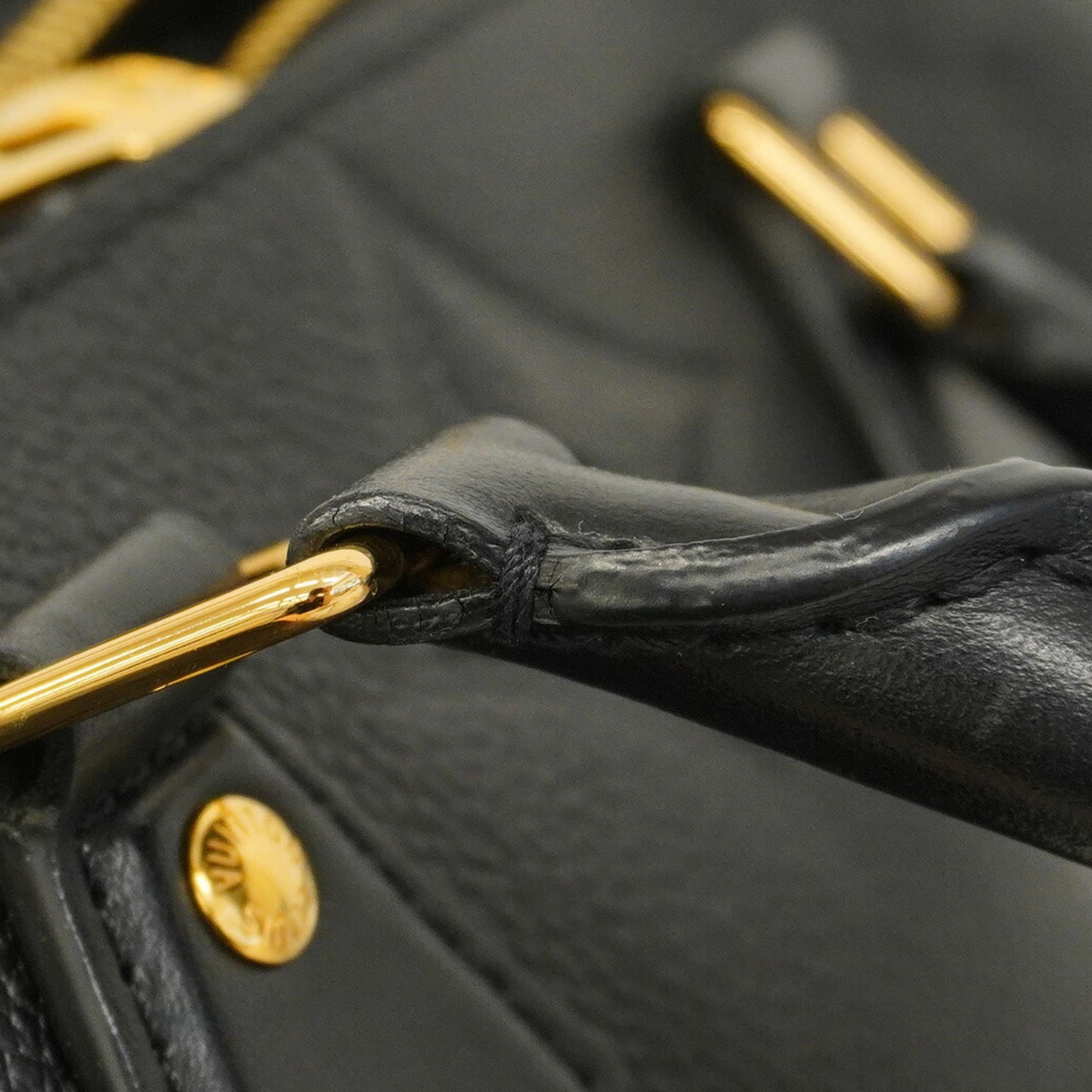 Louis Vuitton Monogram Empreinte Speedy Bandouliere 25 Handbag M58951 Noir