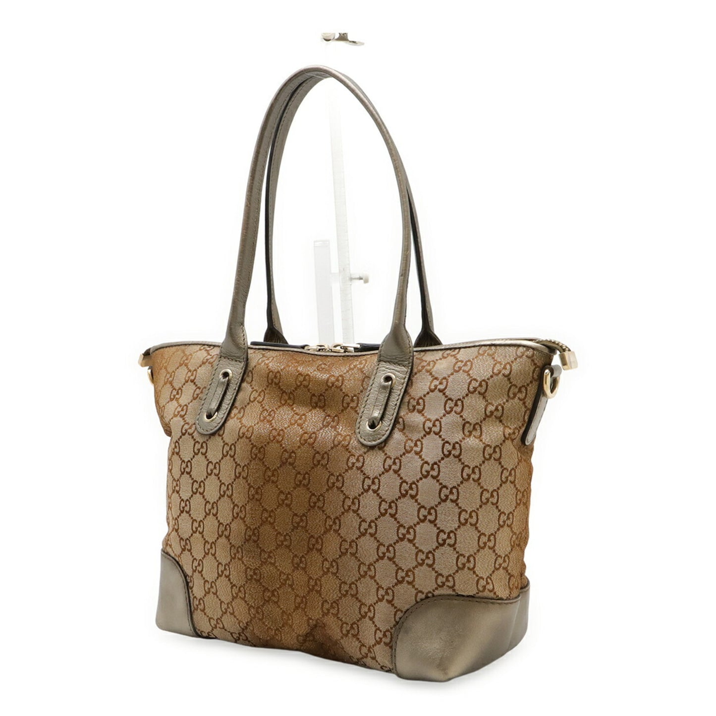 Gucci Heart Bit Shoulder Bag In Gg Canvas