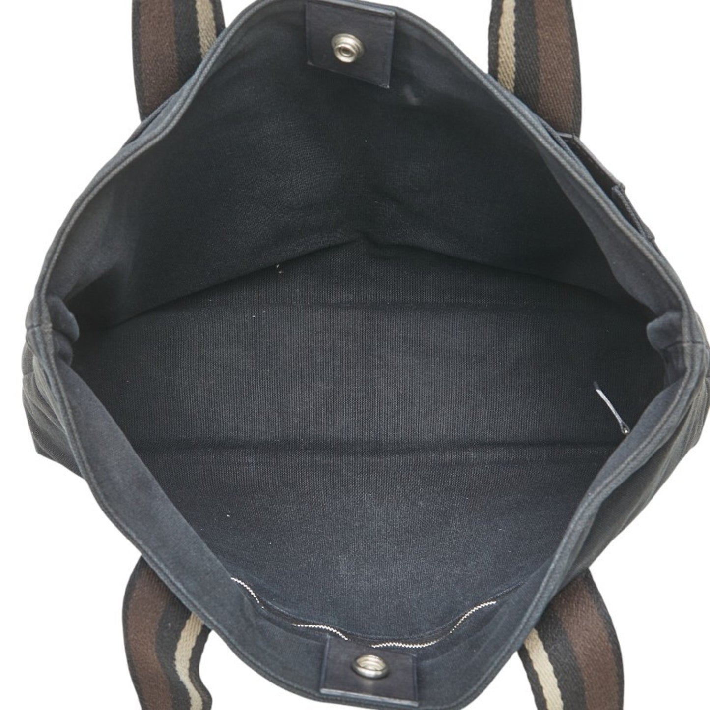 Hermes Troca Horizontal Mm Handbag Black Canvas Leather