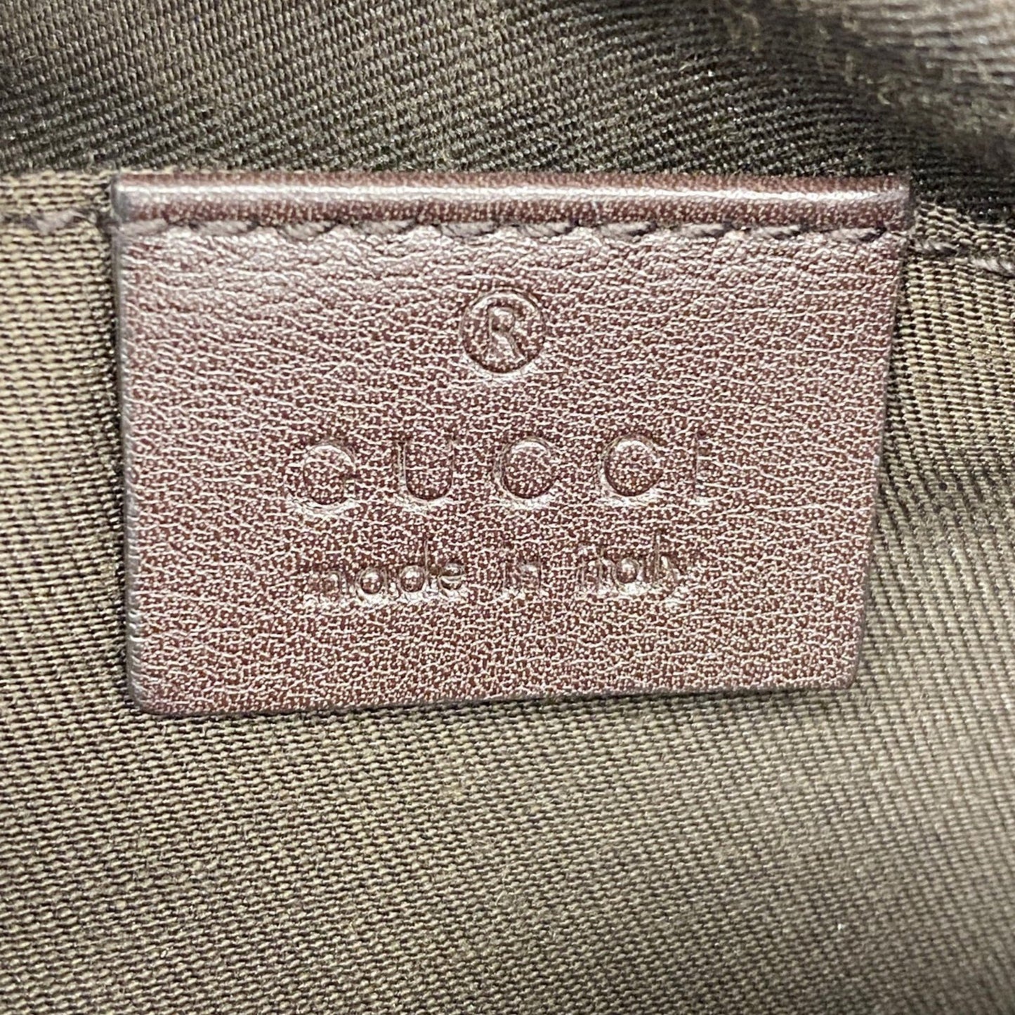 Gucci Waist Bag Guccissima 162916 Leather Brown