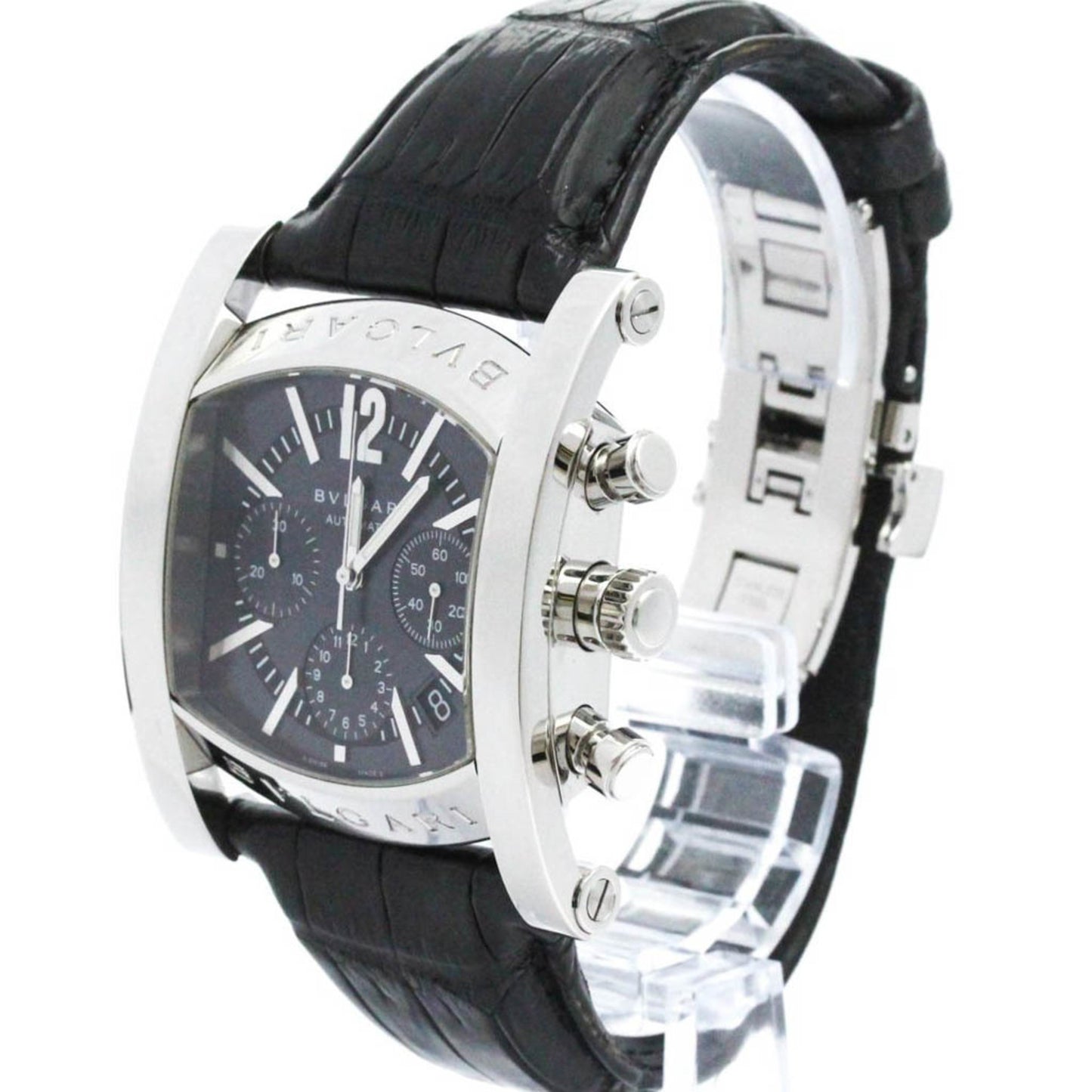 Polished Bvlgari Assioma Chronoragph Steel Automatic