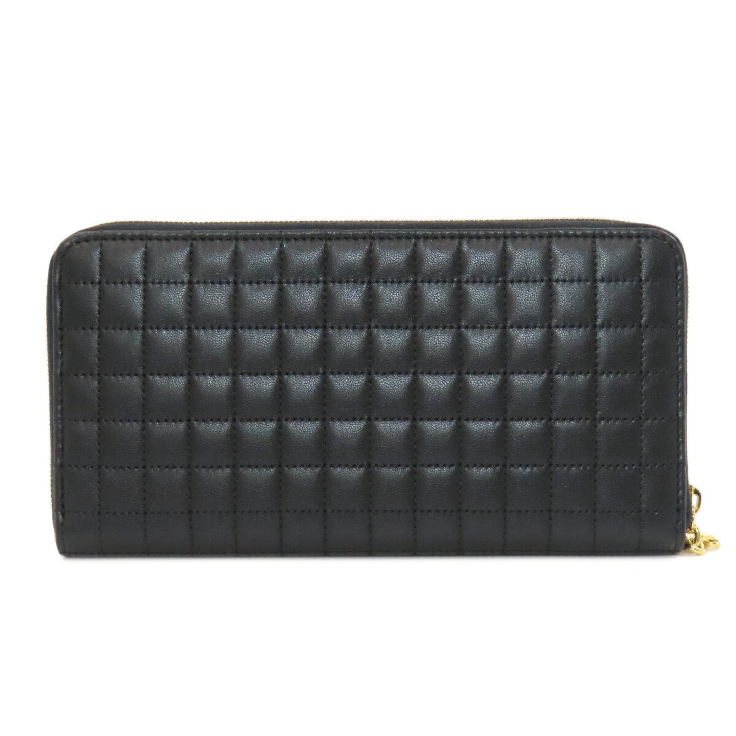 Celine Round Long Wallet Leather