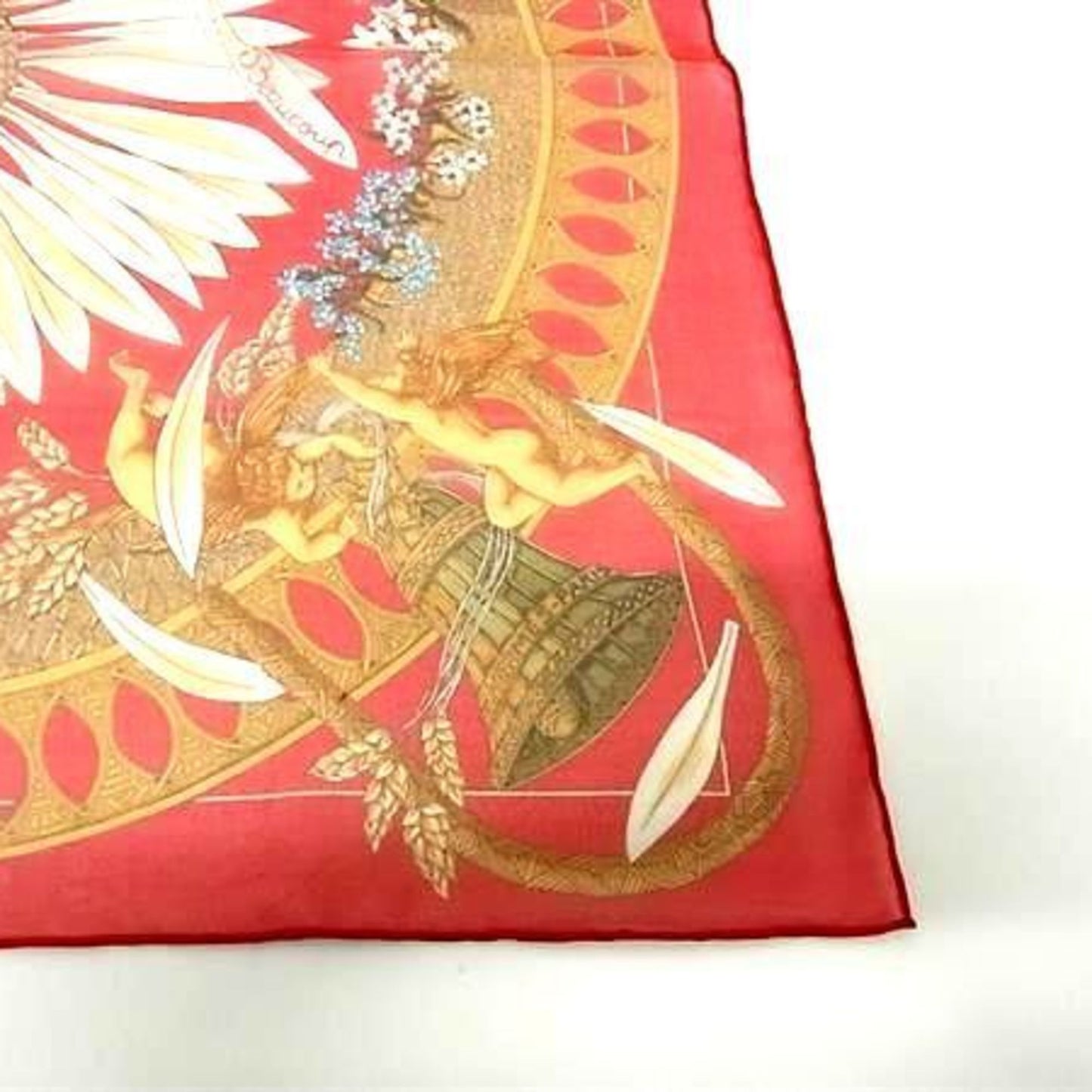 Hermes Amours Carr 40 Scarf - Red Multicolor