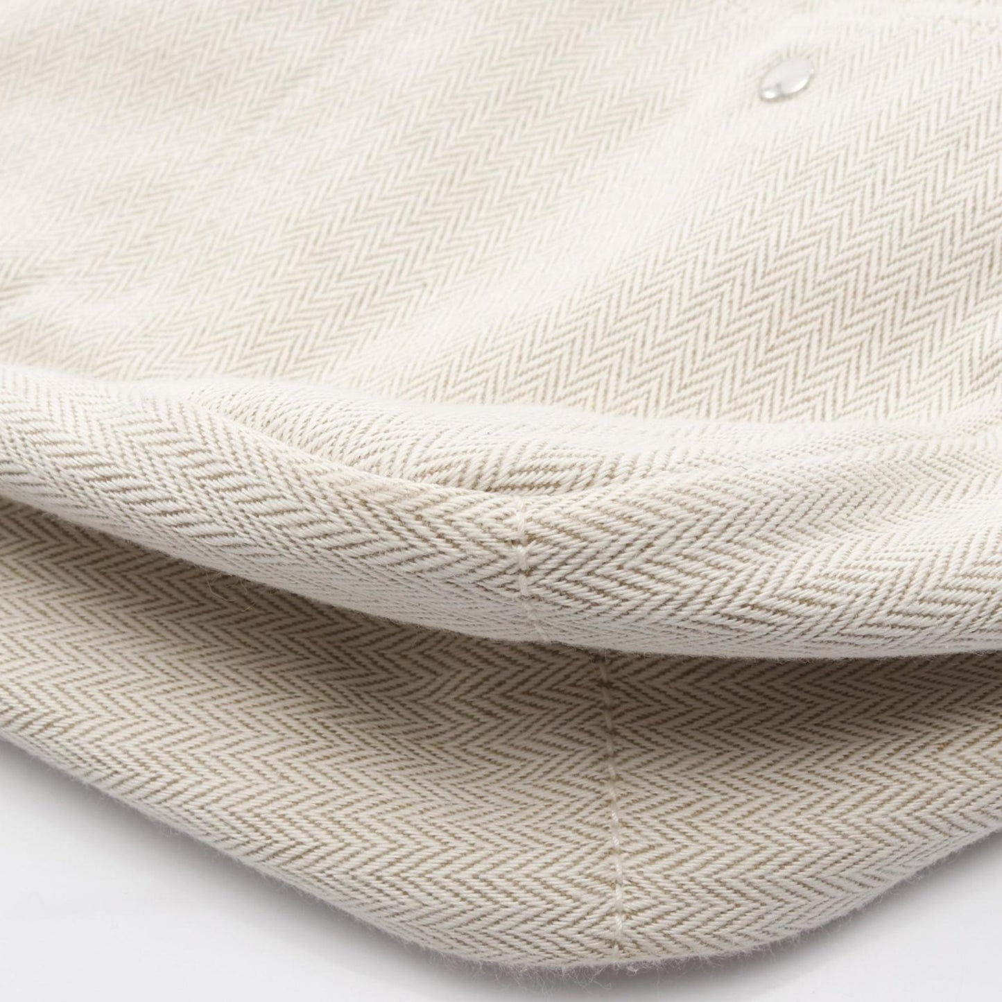 Hermes Herms Fourbee 25 Natural Fauve Pouch Bag In Toile Chevron