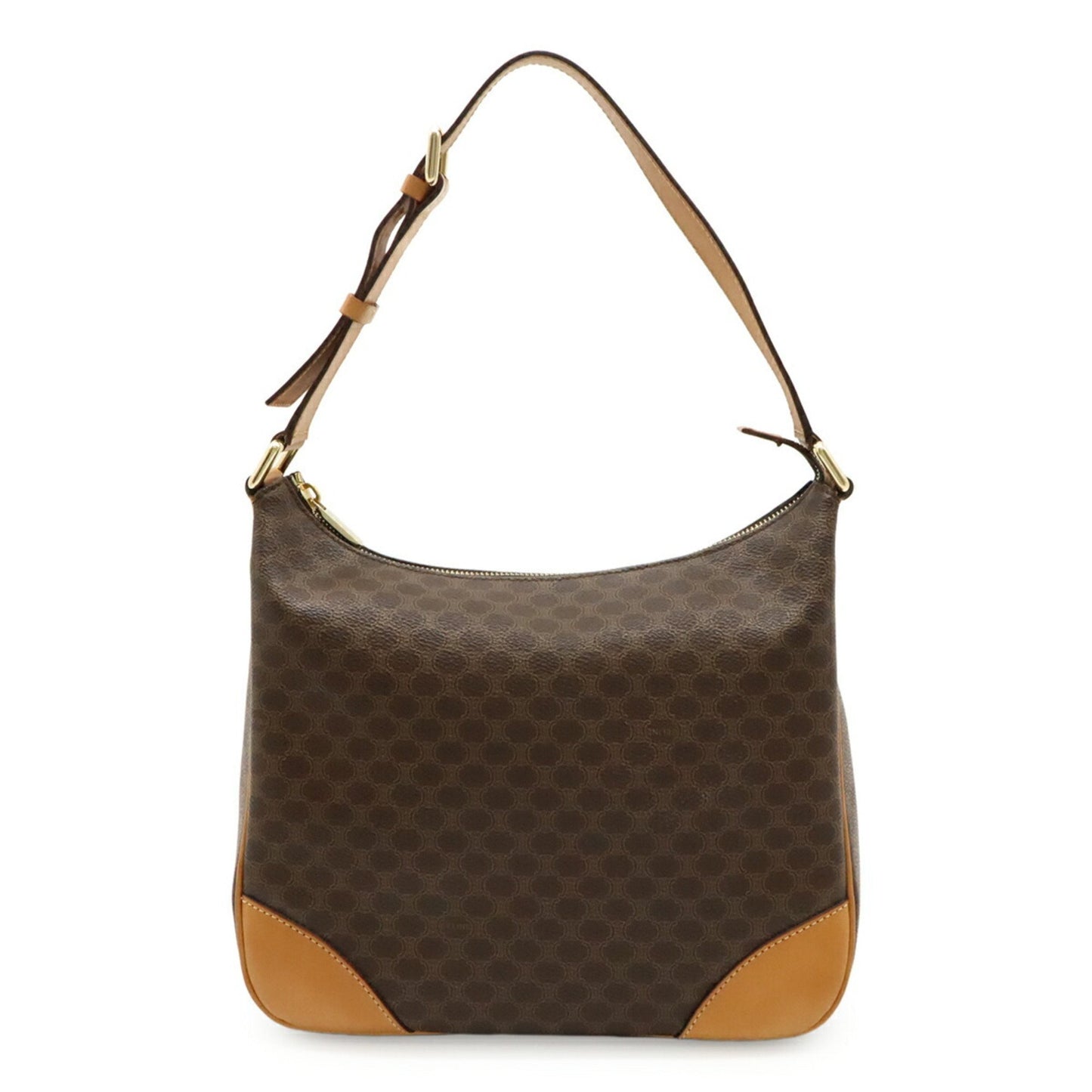 Celine Macadam Shoulder Bag In Pvc And Leather