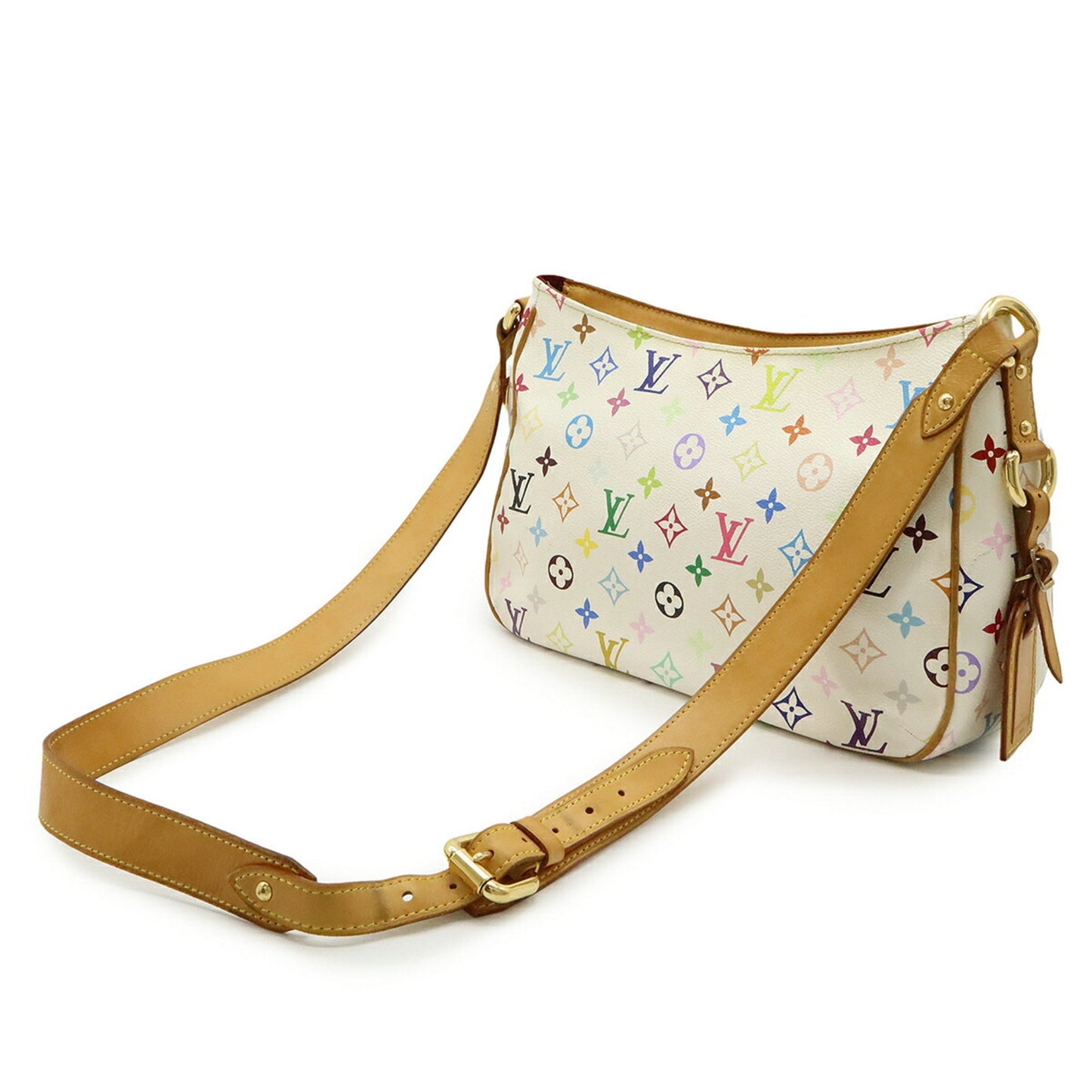 Louis Vuitton Monogram Multicolore Lodge Gm Shoulder Bag In Bron White