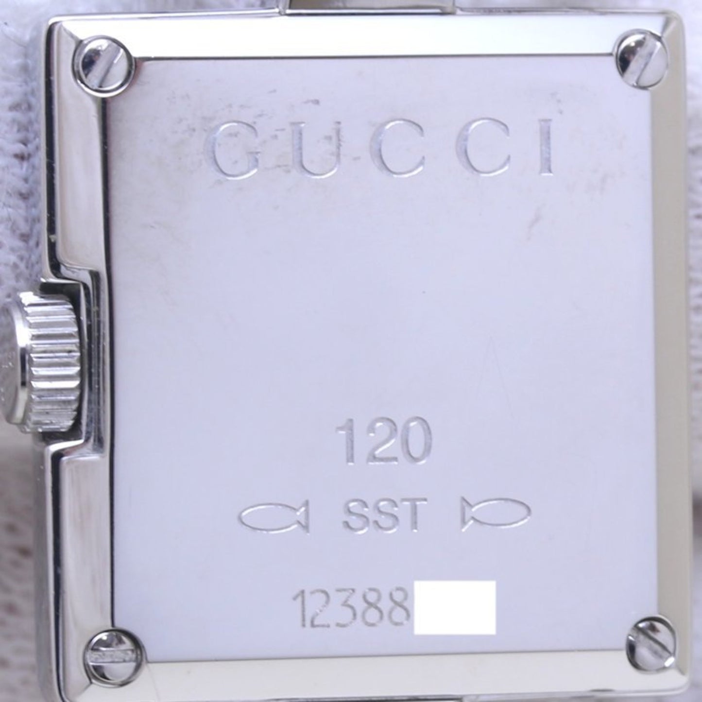 Gucci Tornavoni 4P Diamond Ya120509 120 Stainless Steel