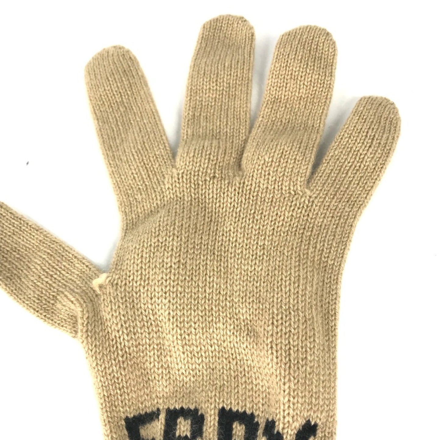 Burberry Bicolor Glove Gloves Beige Black