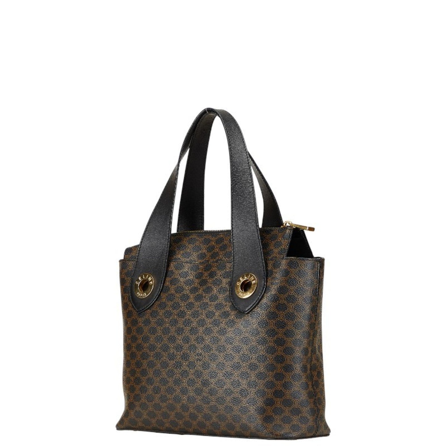 Celine Macadam Handbag In Black