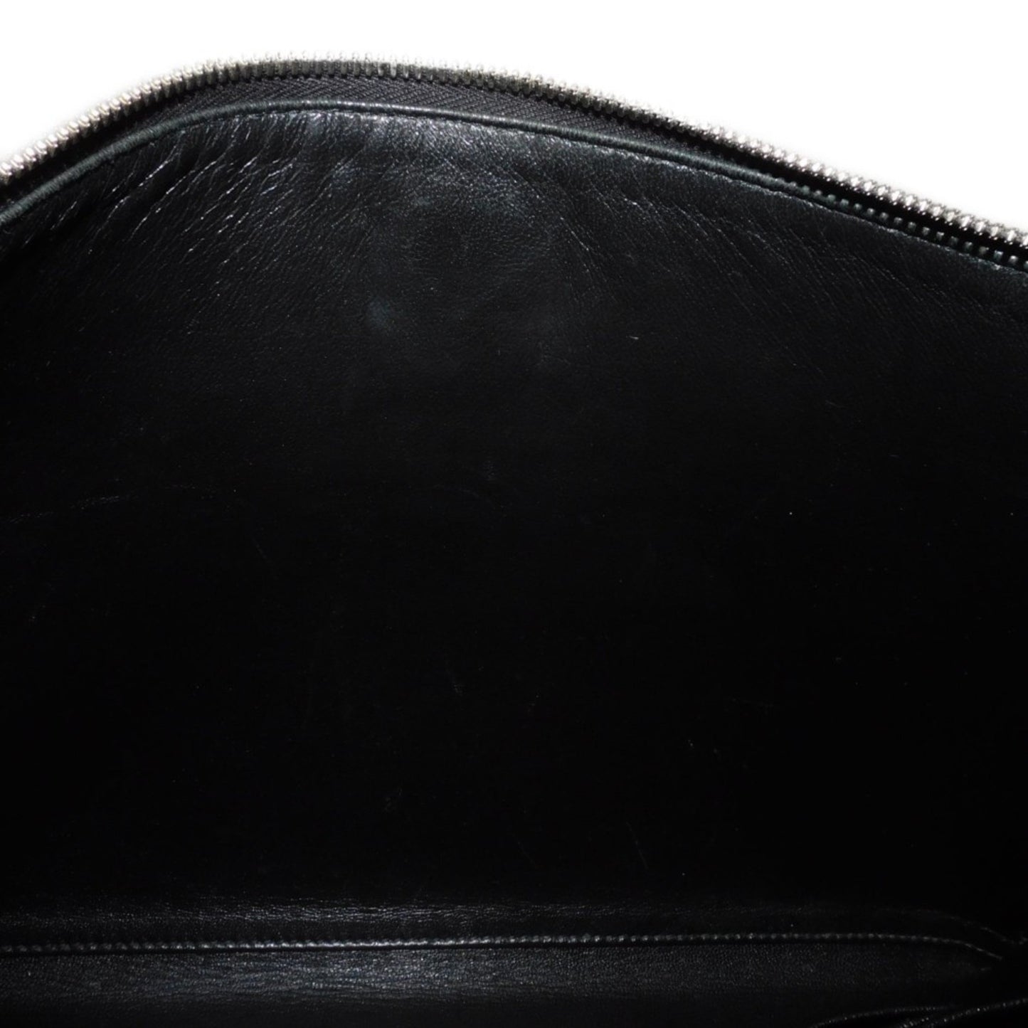 Prada Shoulder Bag Whale Print Clutch Saffiano Triangle Black 2Vh073 2Bov F0C5Z