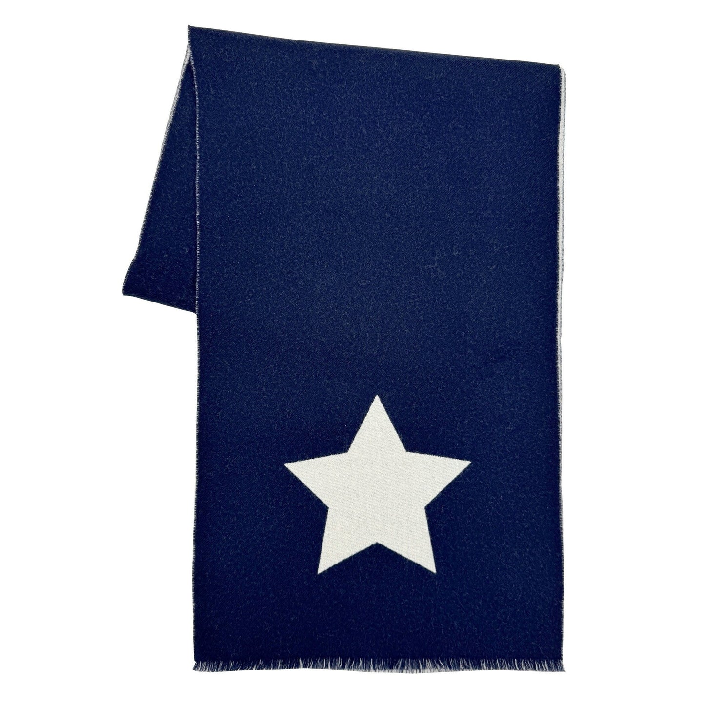 Gucci Beestar Scarf In Navy And White For Men Women