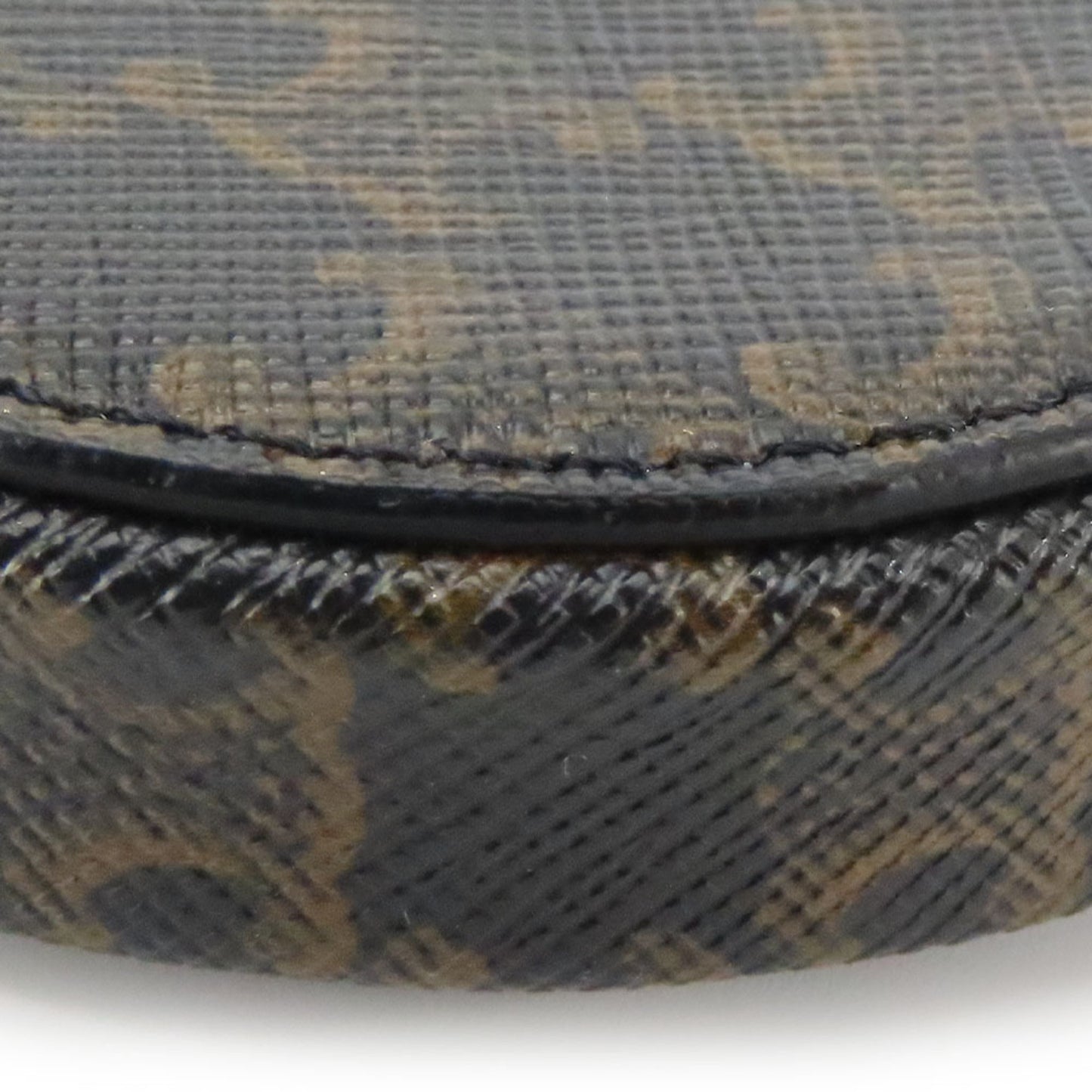 Celine Wallet/Coin Case Triomphe 10D222Bq3.38No Leather Black Brown Round